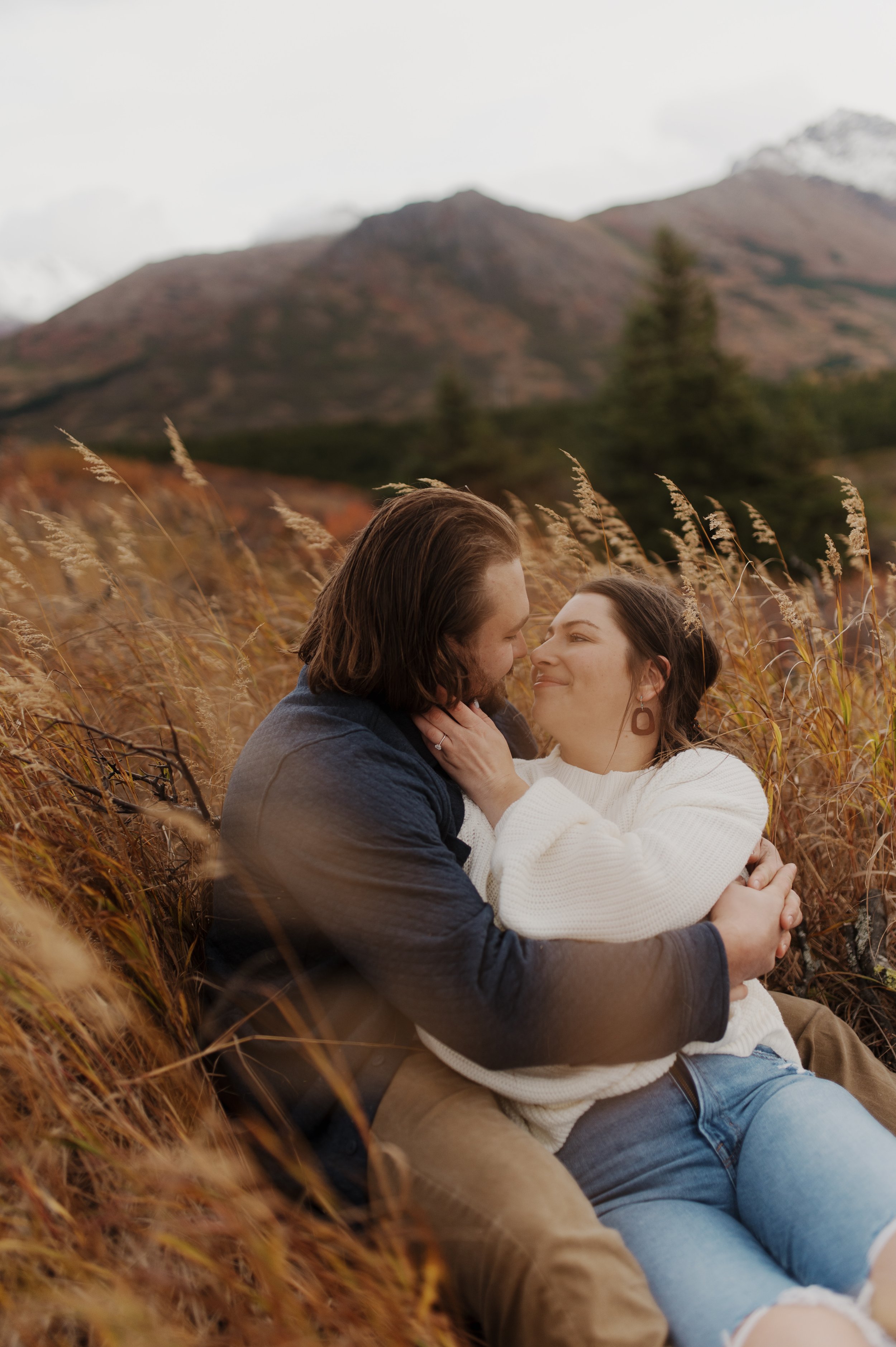 Glen Alps Engagement session in Anchorage City Alaska