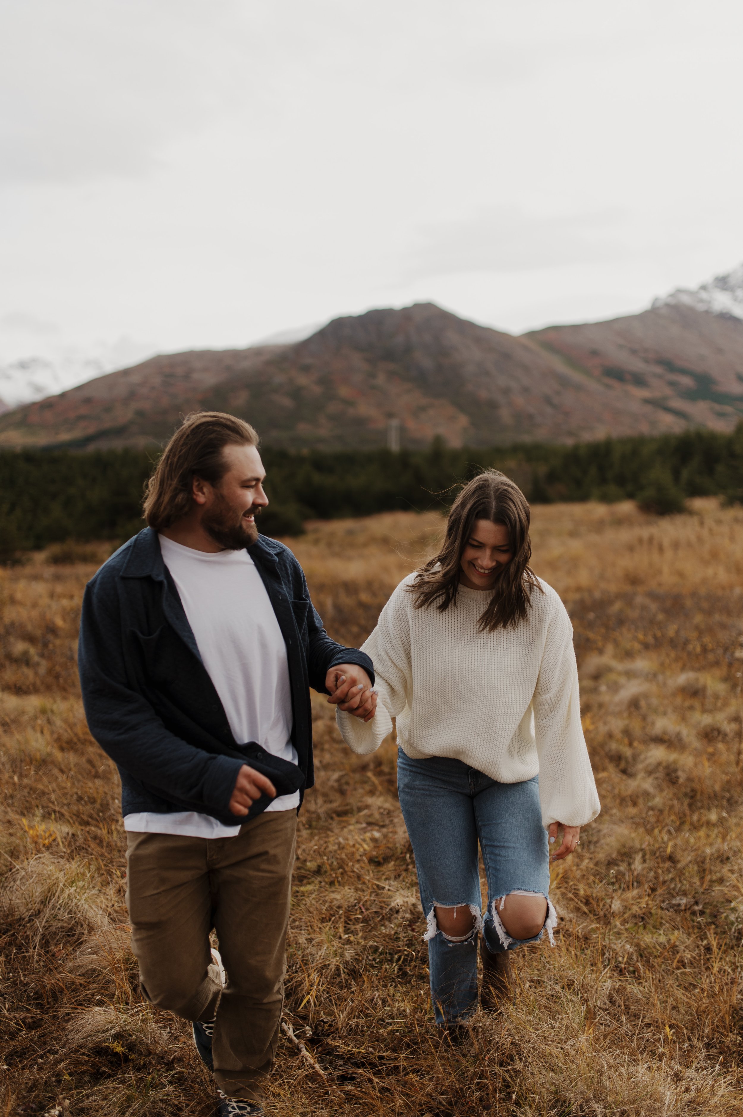 Glen Alps Engagement session in Anchorage City Alaska