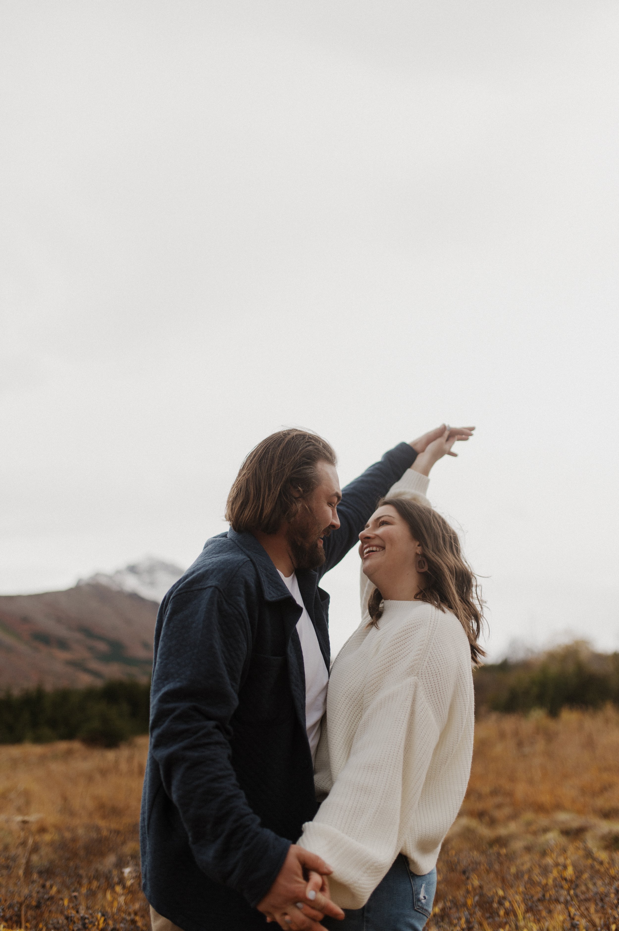 Glen Alps Engagement session in Anchorage City Alaska