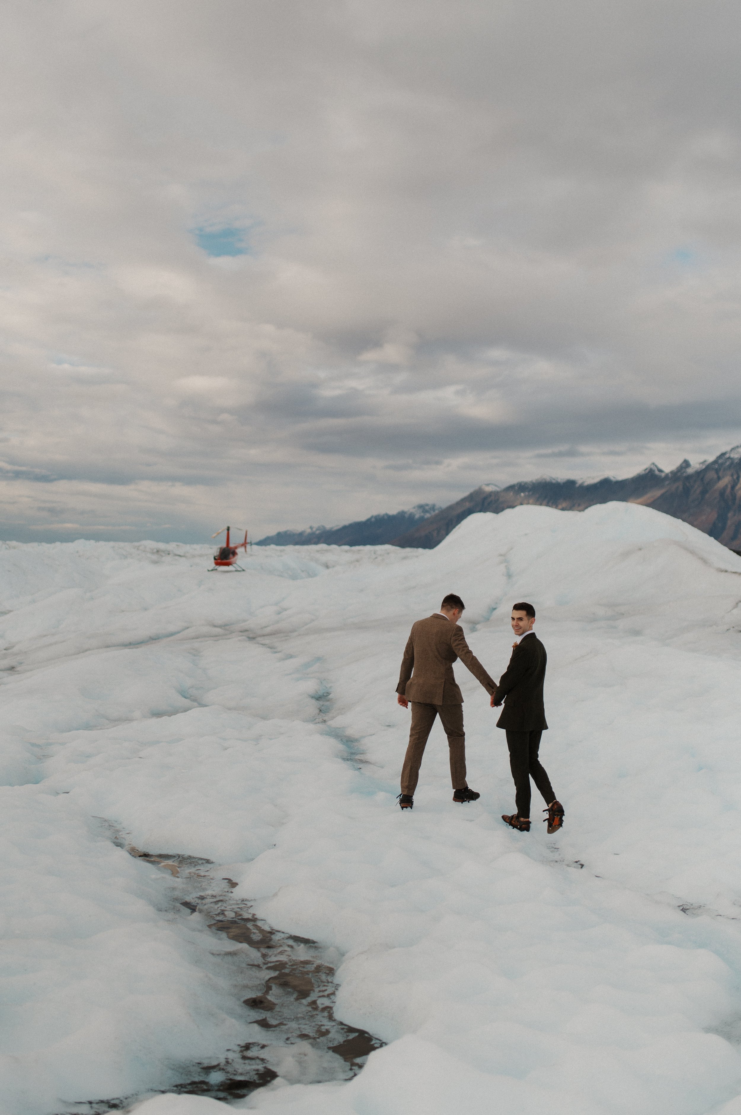 Adventurous Knik Glacier Elopement in Alaska