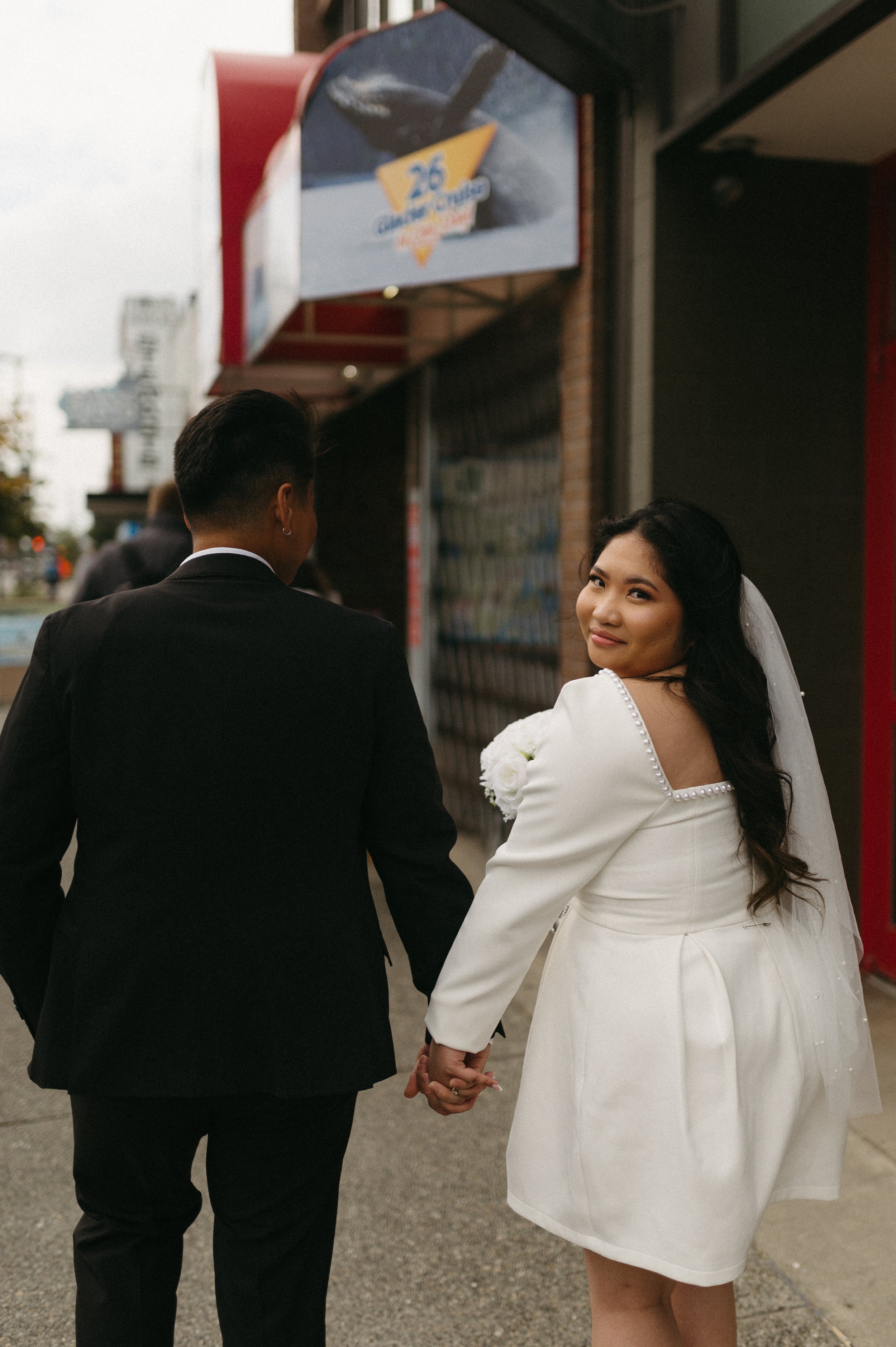 CITY WEDDING BRIDALS IN DOWNTOWN ANCHORAGE, ALASKA