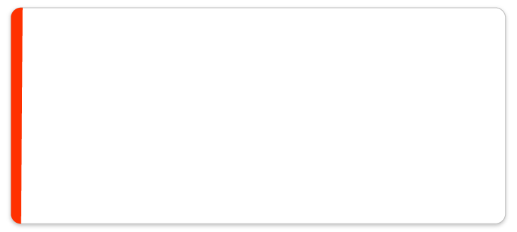 A white rectangular area with a black border and a small red strip on the left side.