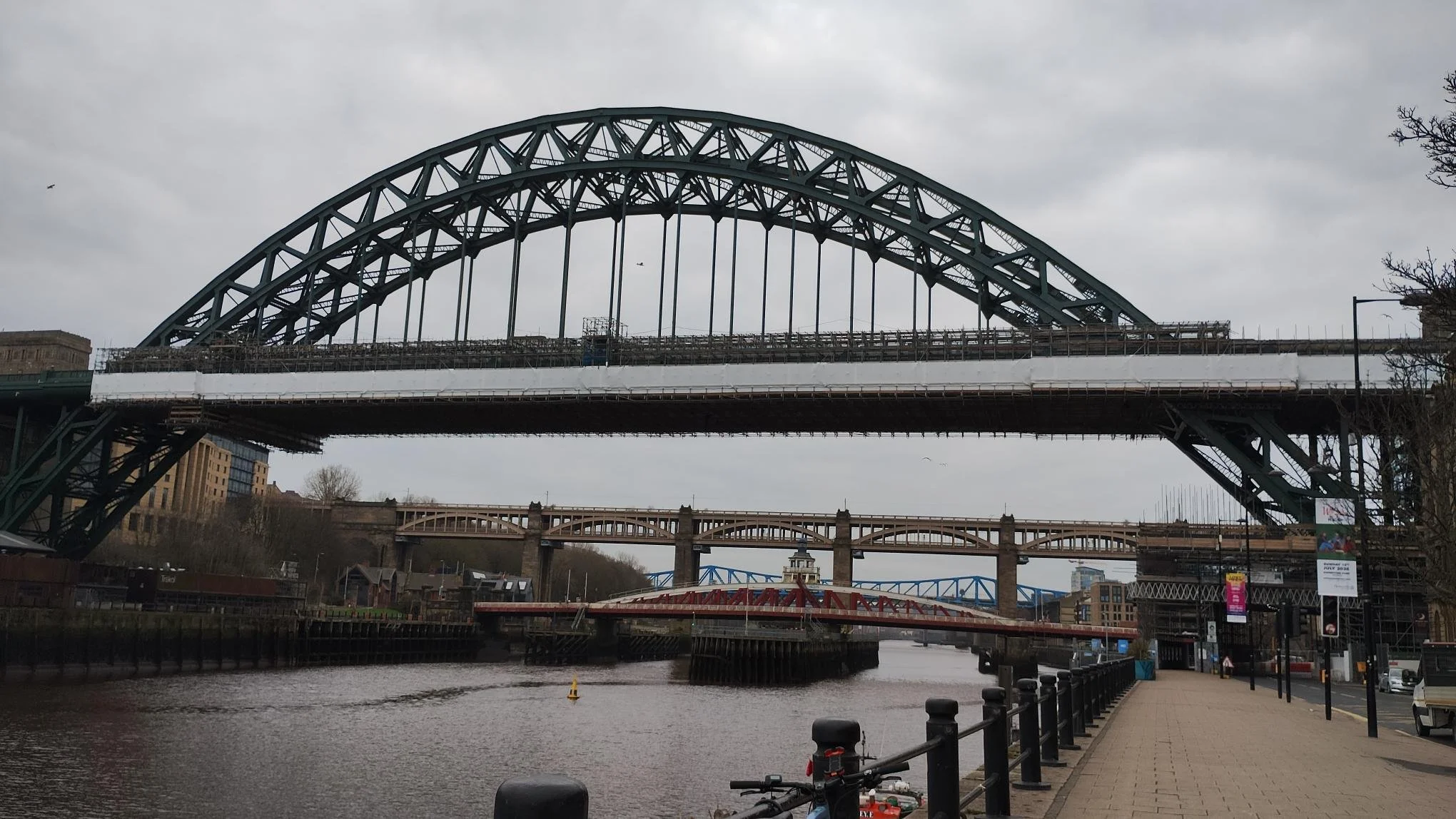 Planned overnight closures of the Tyne Bridge for restoration works