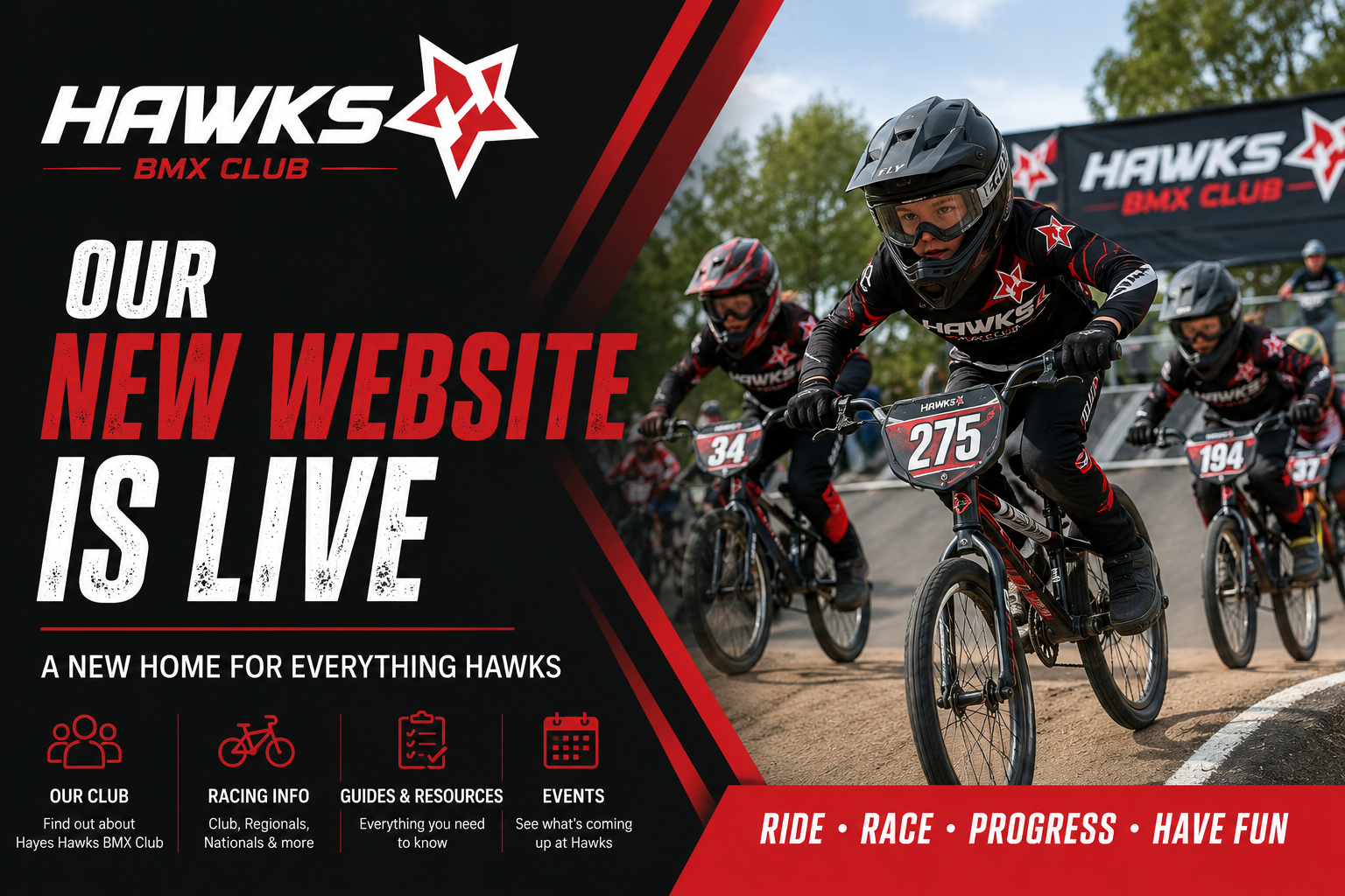 Welcome to Our New Hawks BMX Website