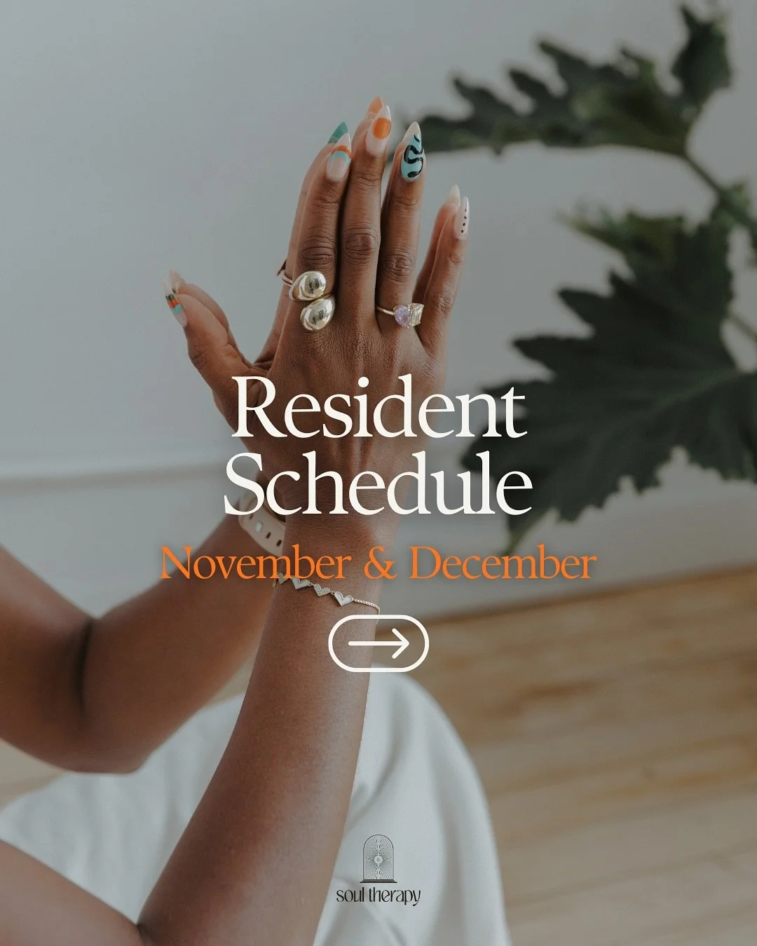 Let&rsquo;s close out the last two months of the year strong. If you&rsquo;ve been practicing with us since the start, stay focused, stay consistent, and sign up for our end-of-year celebration.

Updated Resident Schedule
Monday &ndash; Yin with Jess
