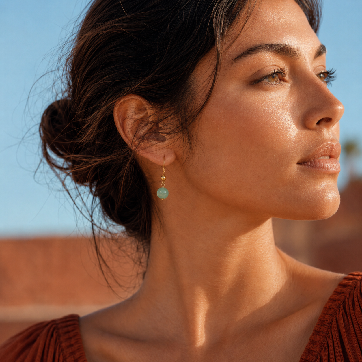Boucles rondes – Pierre personnalisée