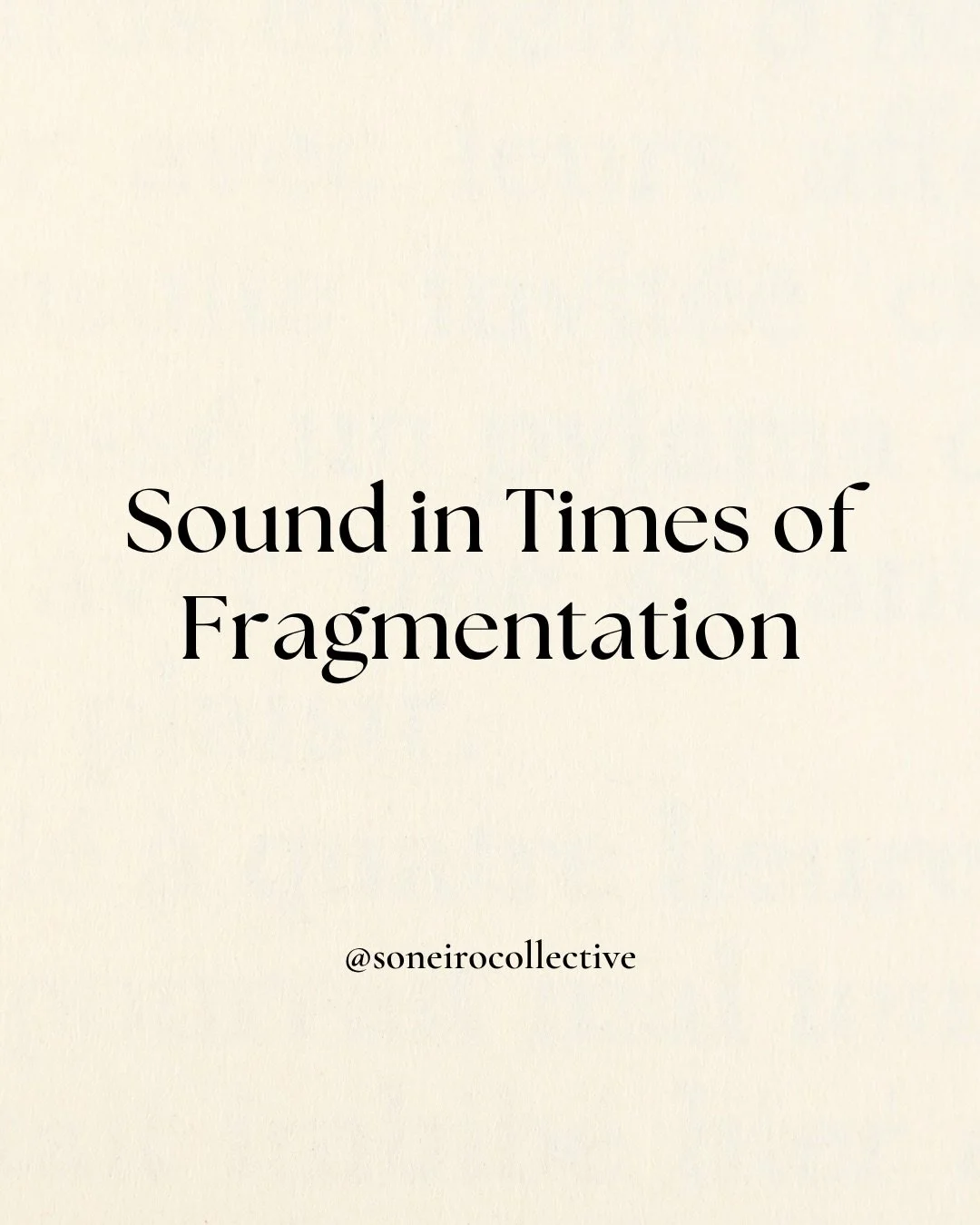 After over a decade of working with sound, we can testify to its medicine in times that pull us apart.

Here are some reflections on this. What are your experiences?

#soundismedicine #soundmedicine #soundhealing #ancientsounds #soundmeditation