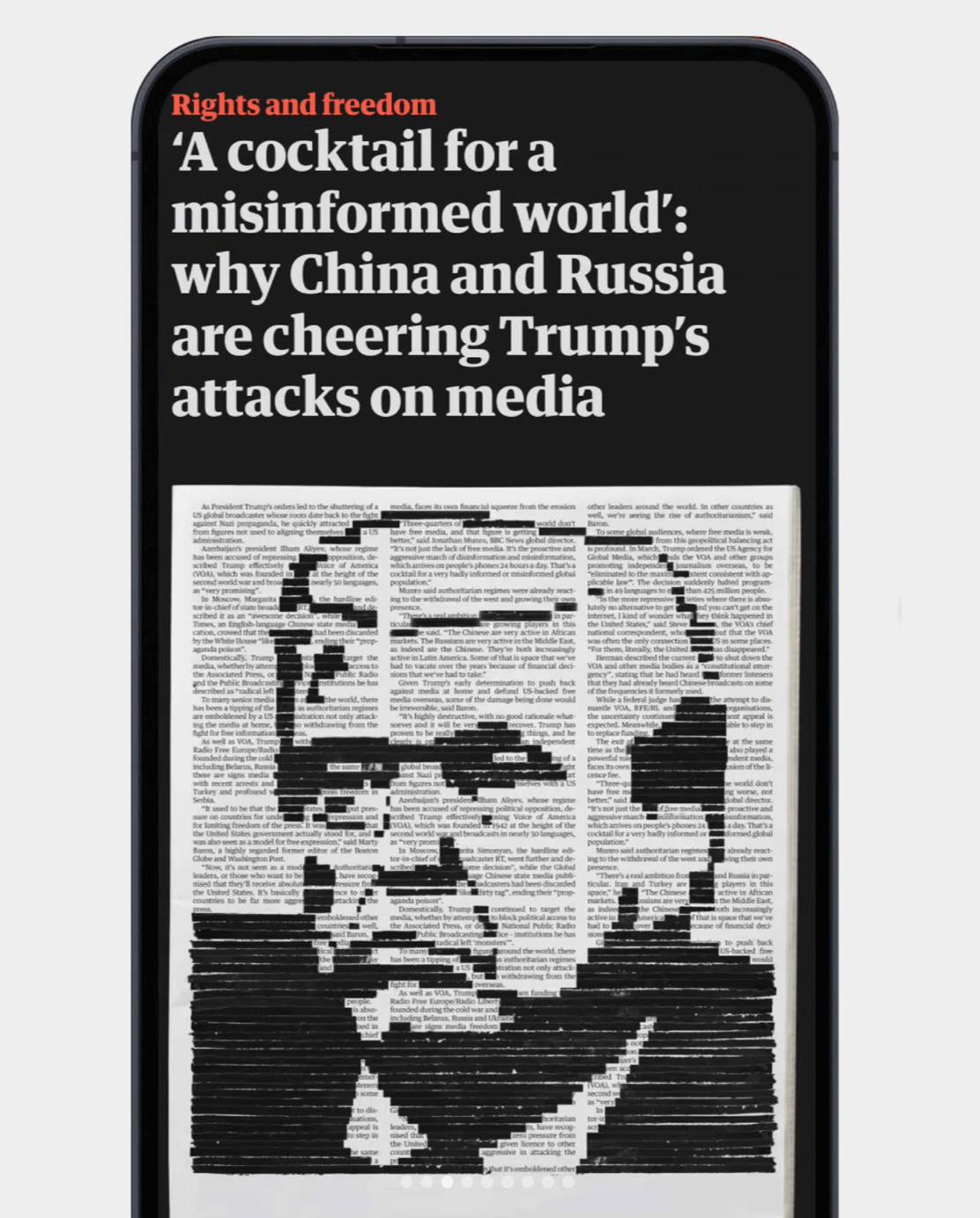The Guardian — Redacted (Trump, Modi, Assad)