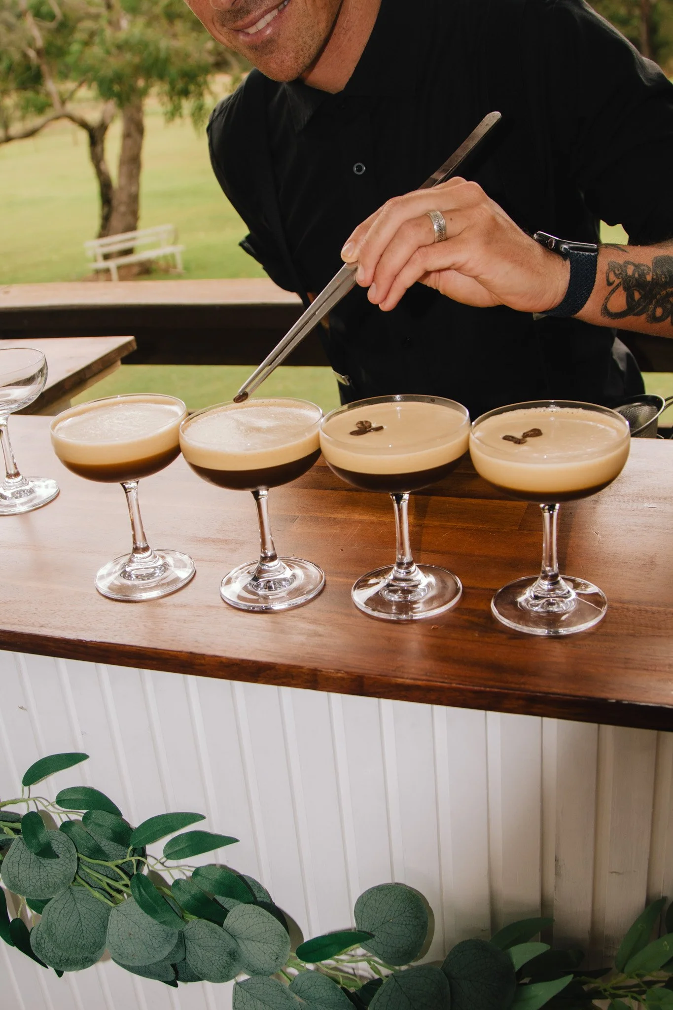 Wildfire Bartender presenting a Margarita.