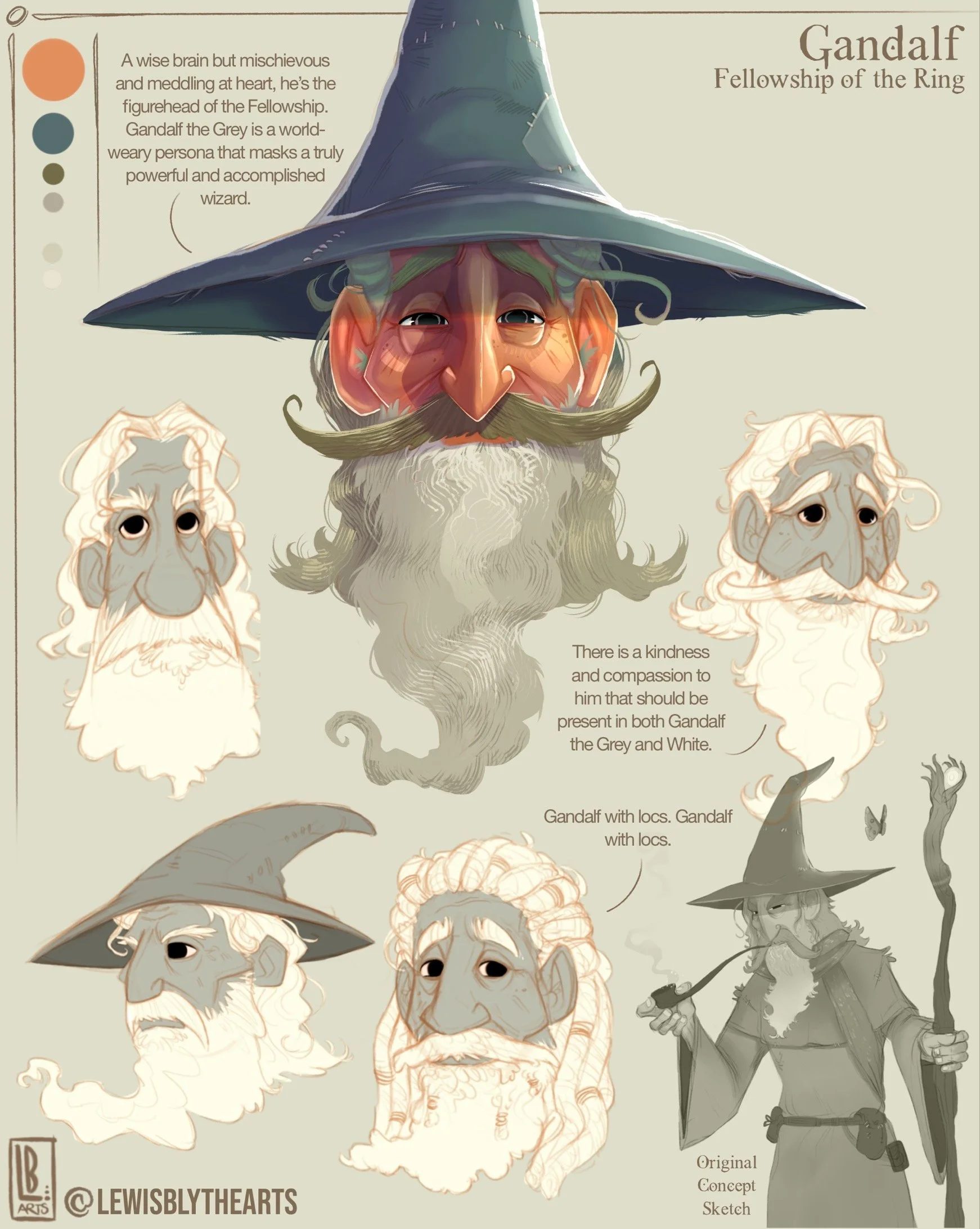 Gandalf The White Concept Art