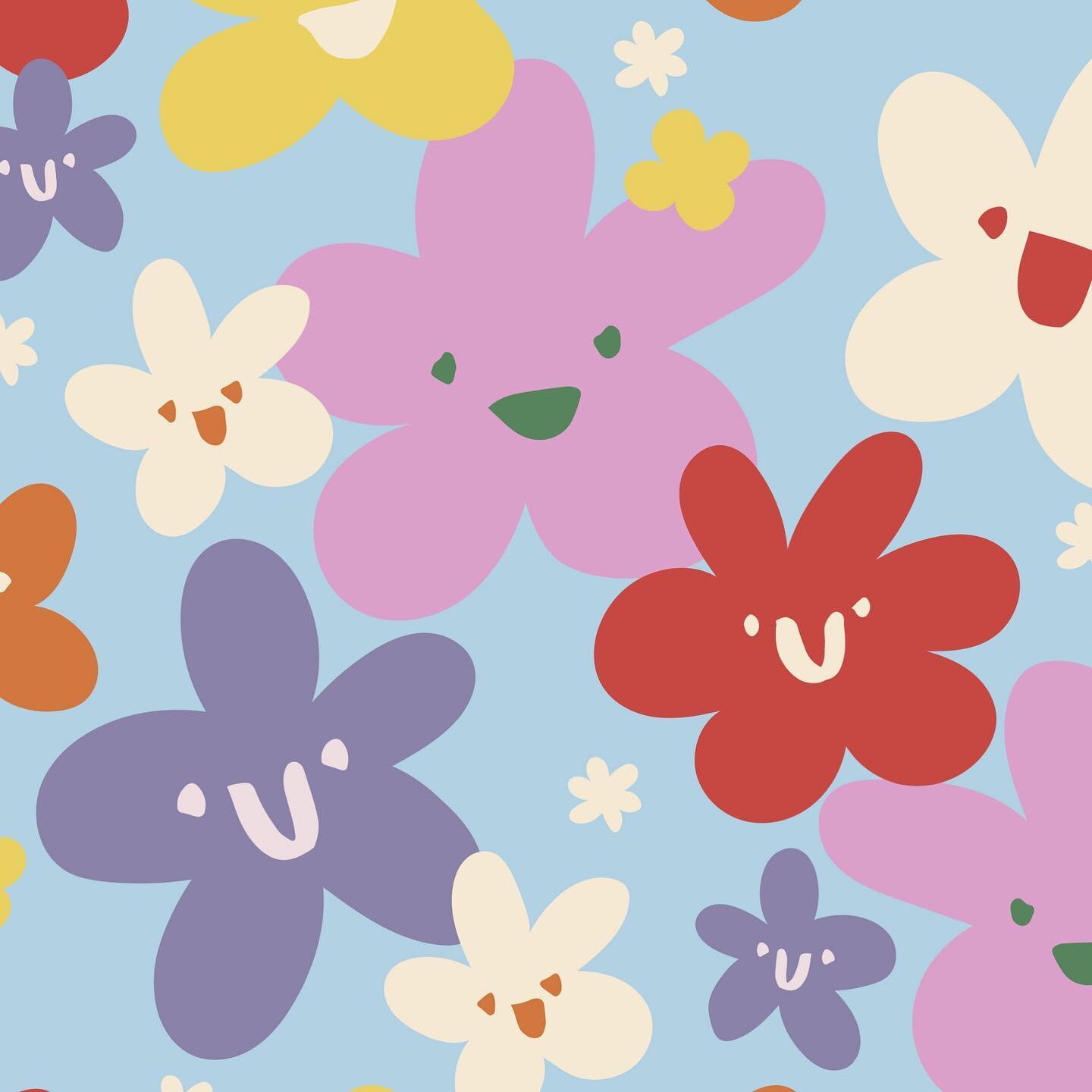 Sometime don&rsquo;t you just need some happy flowers to lift the day 🌸😆 

#pattern #patterndesign #patterndesigner #textiledesign #trendingcolors #brandcollaboration #summertrends #kidstrend #fabricdesign #fabricpattern #artlicensing #patternlicen