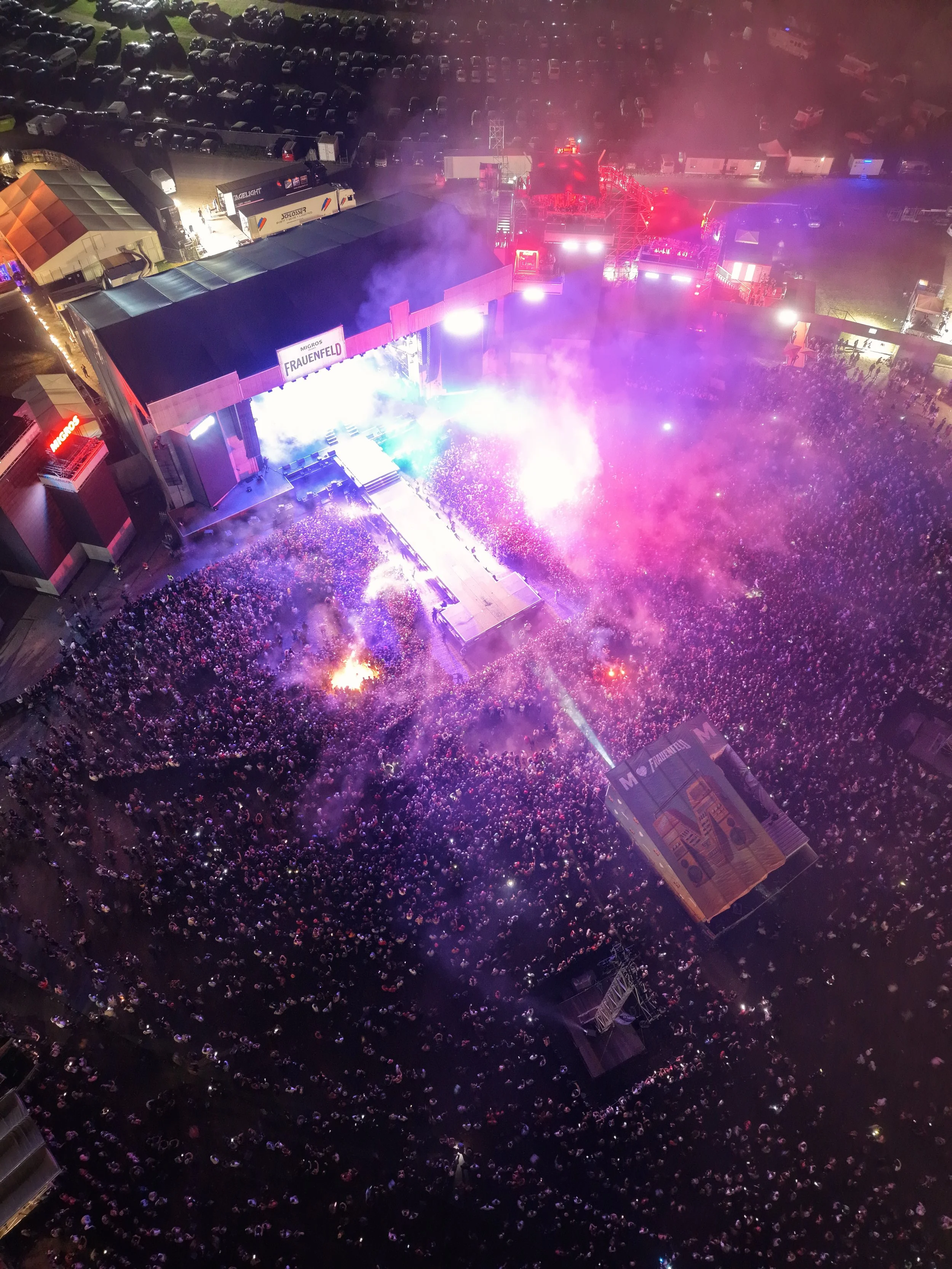 Sichere Luftaufnahmen für Festivals, Openairs und Grossveranstaltungen