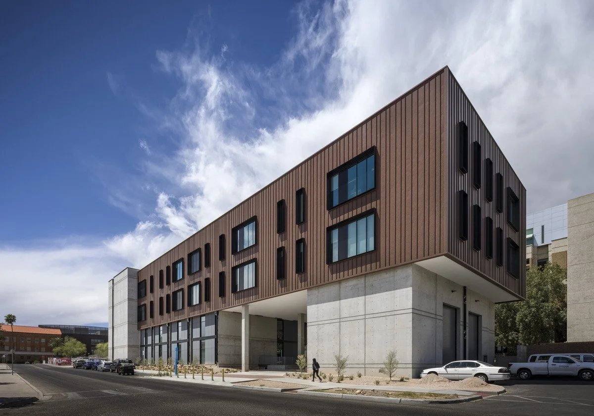 The exterior of the Student Success Center during the day.  