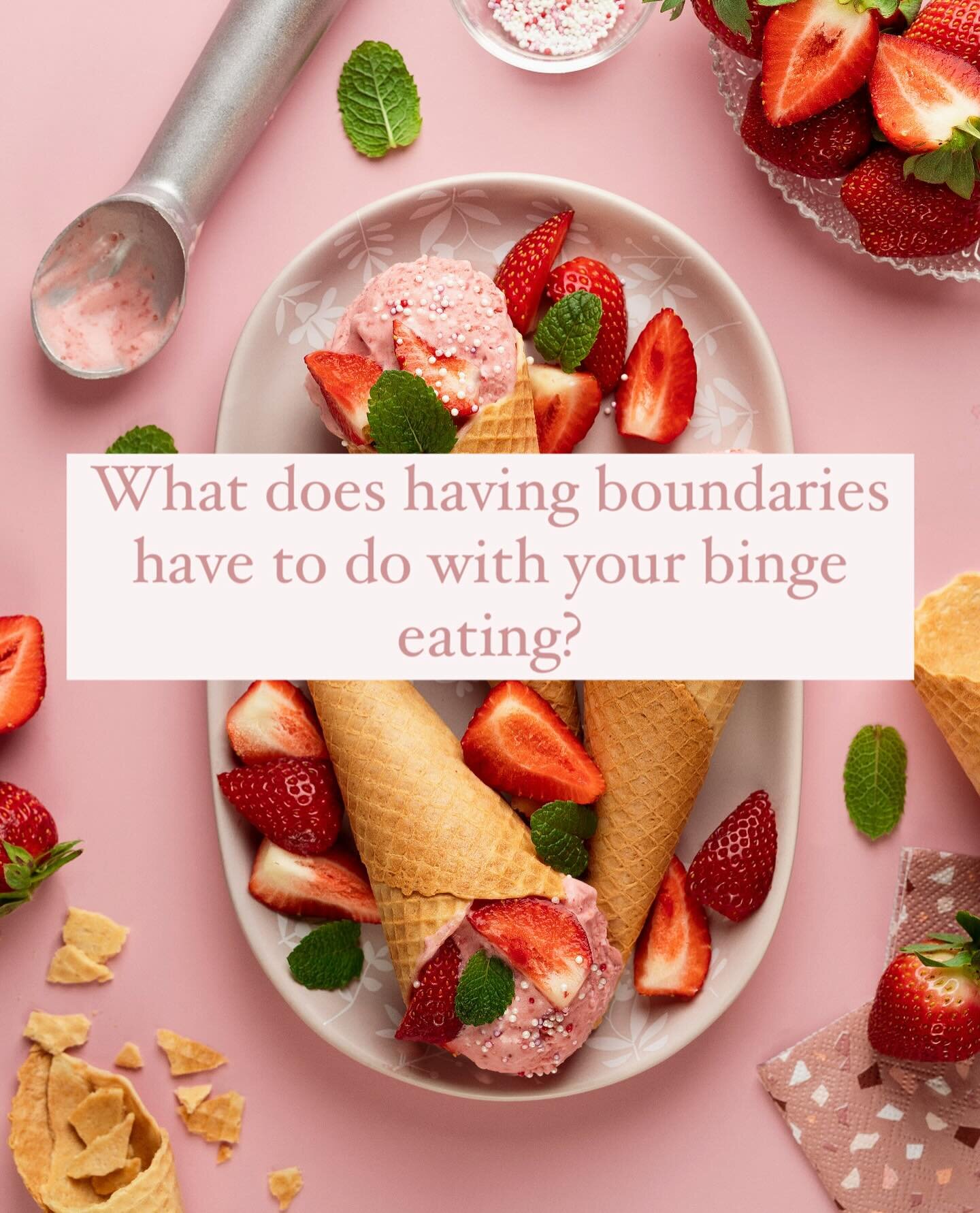 Are you ready to work on your boundaries? 

Have you considered the role of your boundaries in your binge eating? 

If you haven&rsquo;t, it&rsquo;s like because you&rsquo;re focusing on the food as the problem. Blaming the chocolate and banning it f