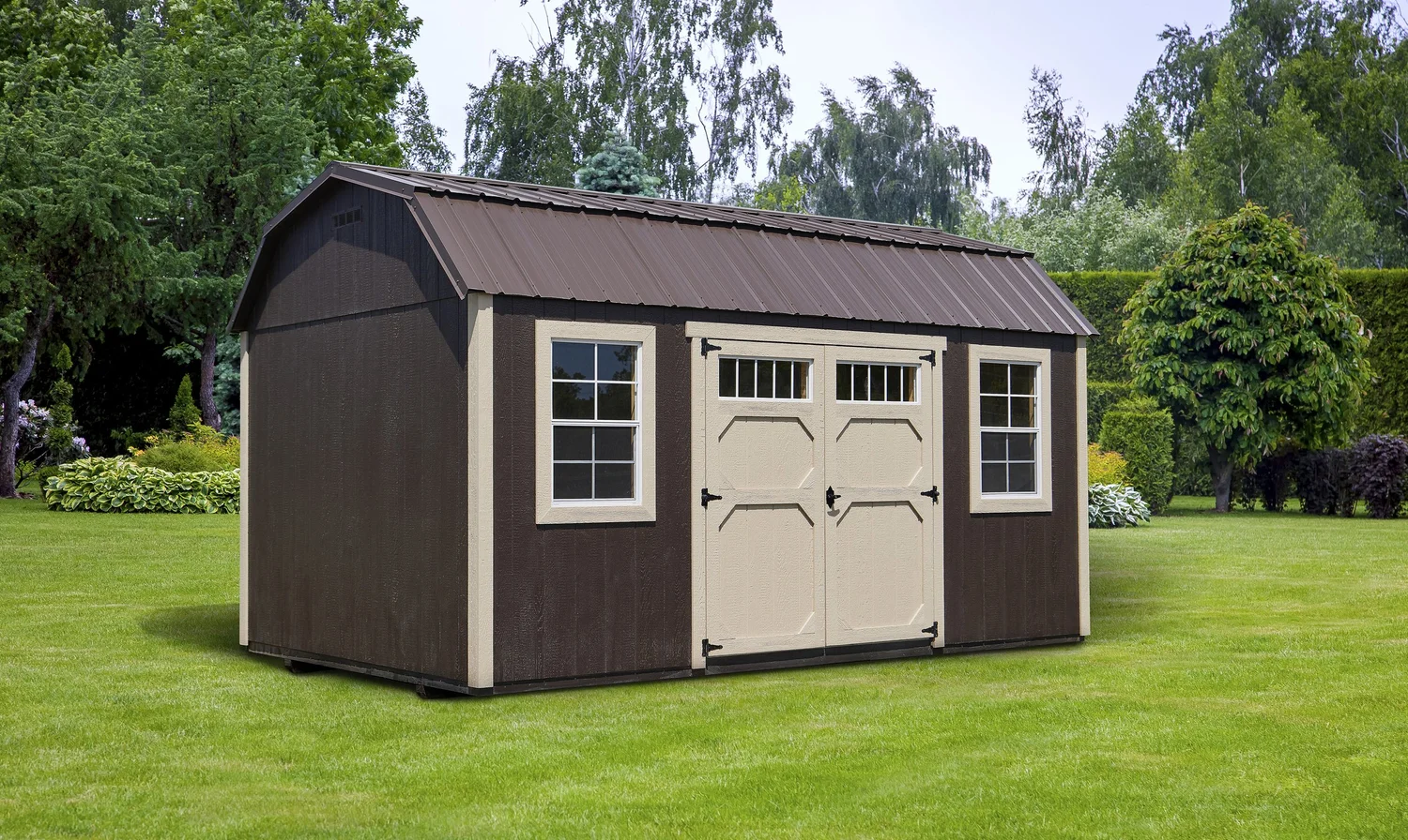 Pre Made Rhs Shed Frame Custom Prefab Sheds + Garages — Red Shed Co.