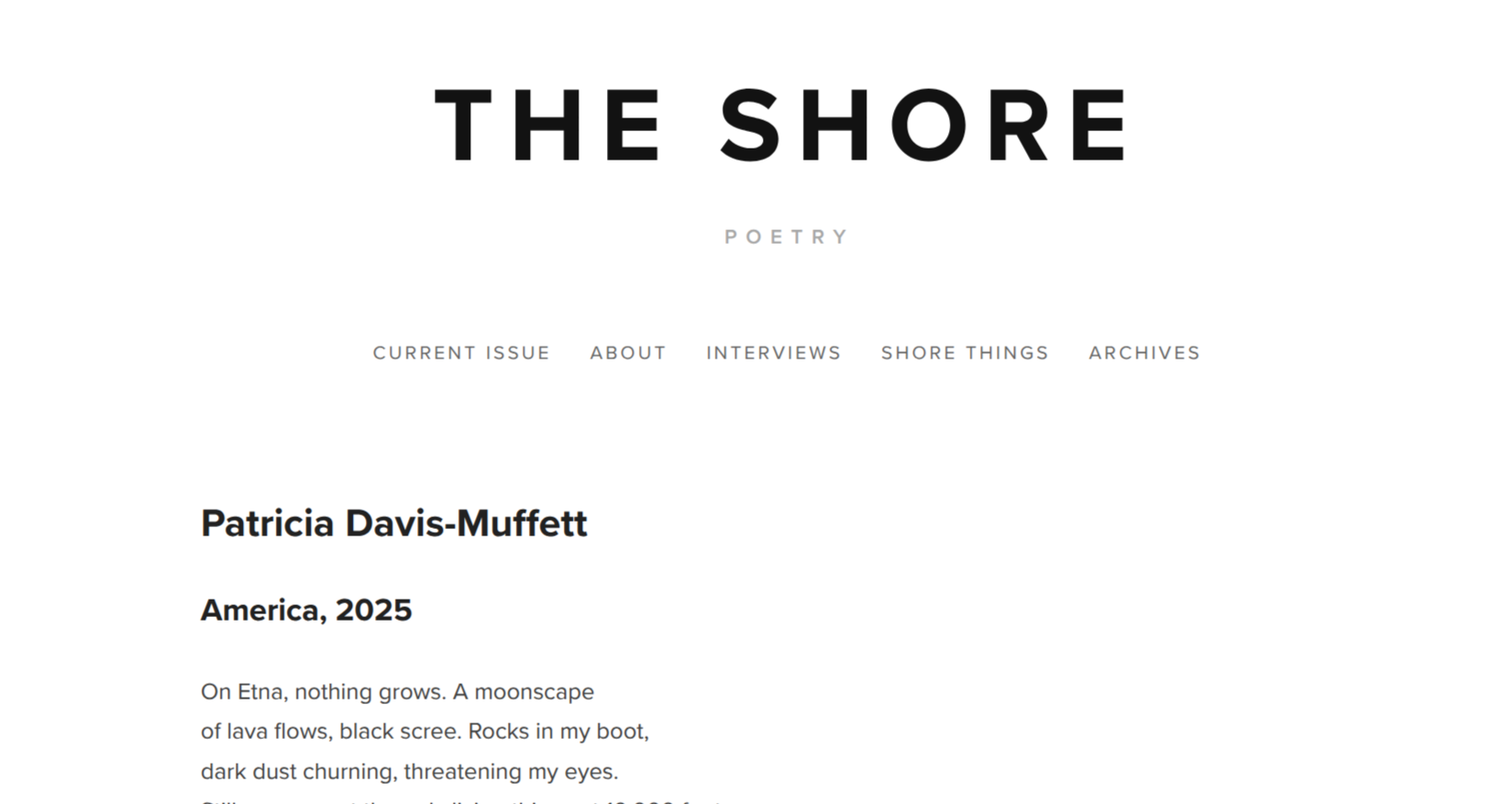 “America, 2025” out in The Shore