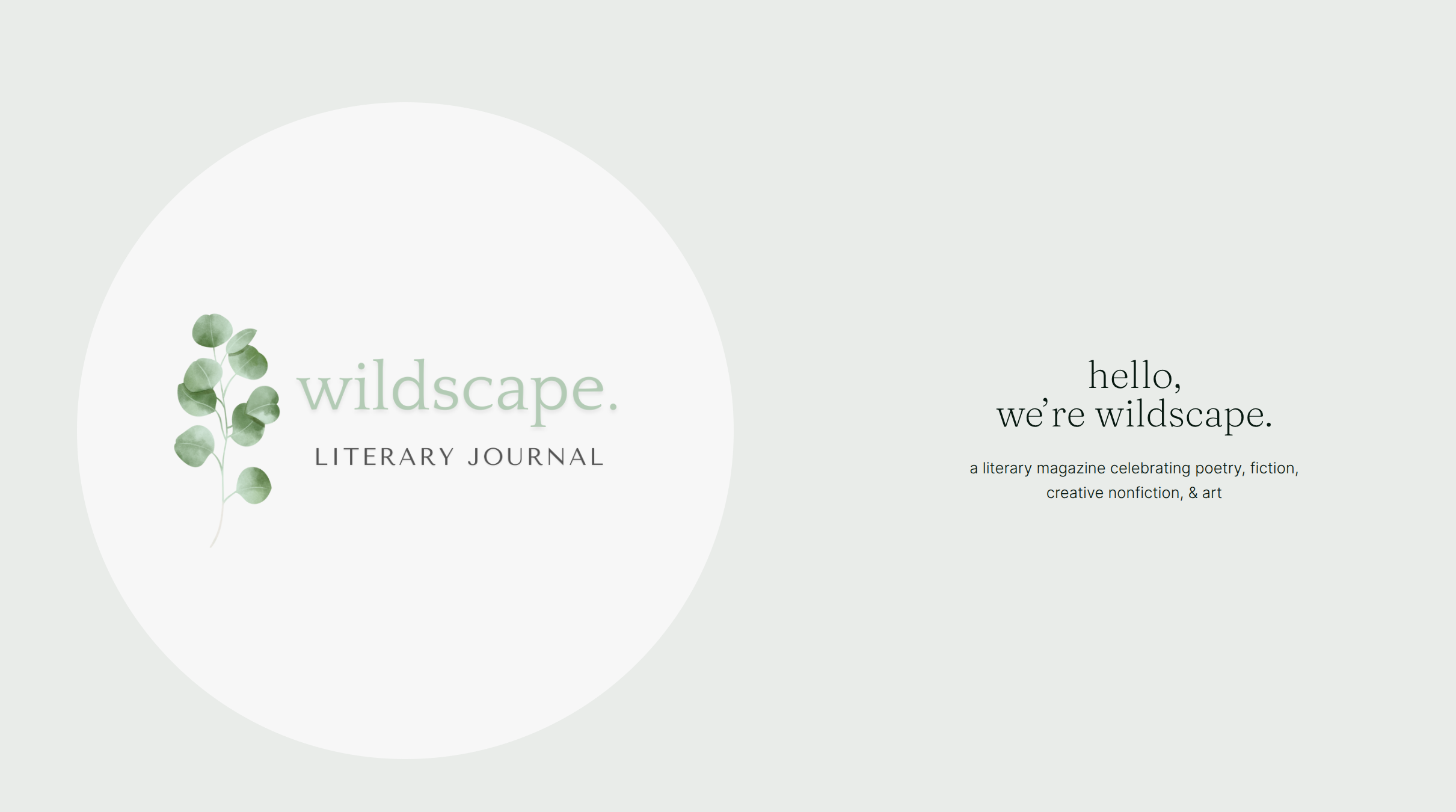 New poem out in Wildscape Journal