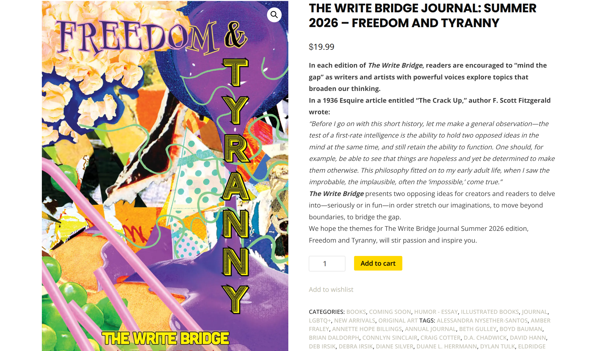 “Springtime in America, 2025” out in Write Bridge Journal