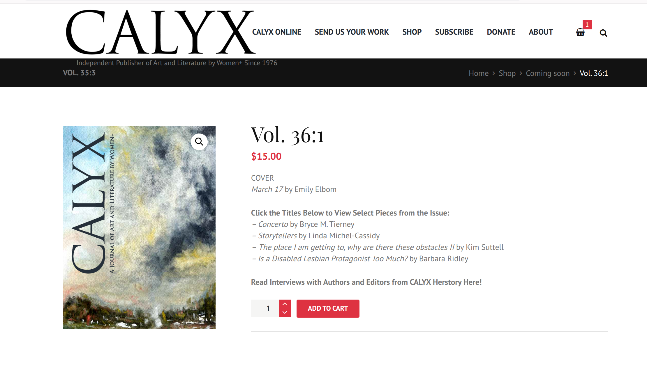 “Unwelcome” out in Calyx