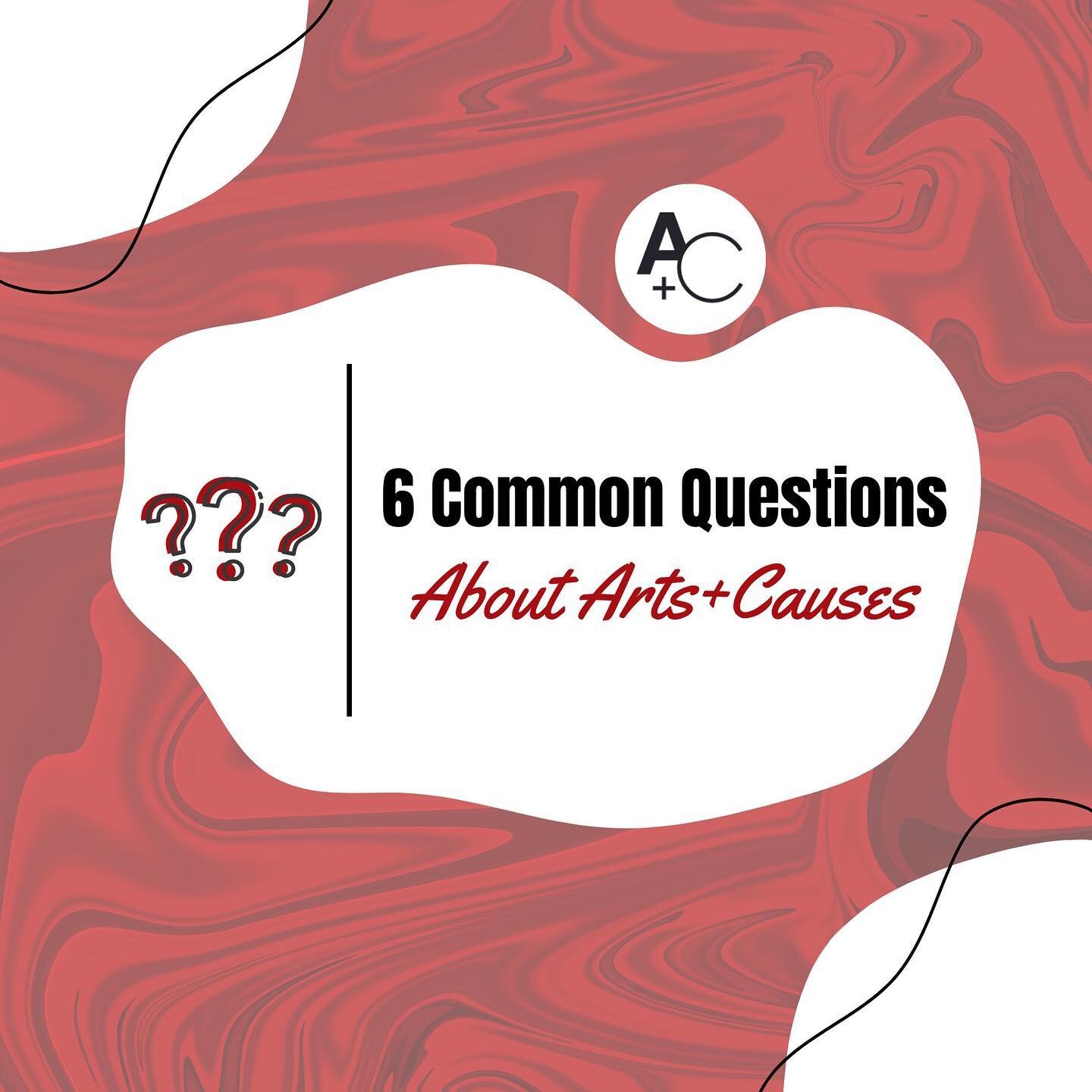 Are you interested in working with us or learning about what we do? Here are answers to 6 common questions about Arts+Causes! 

#artsandcauses #fiscalsponsorship #artforgood #supportthearts #creatives #arts