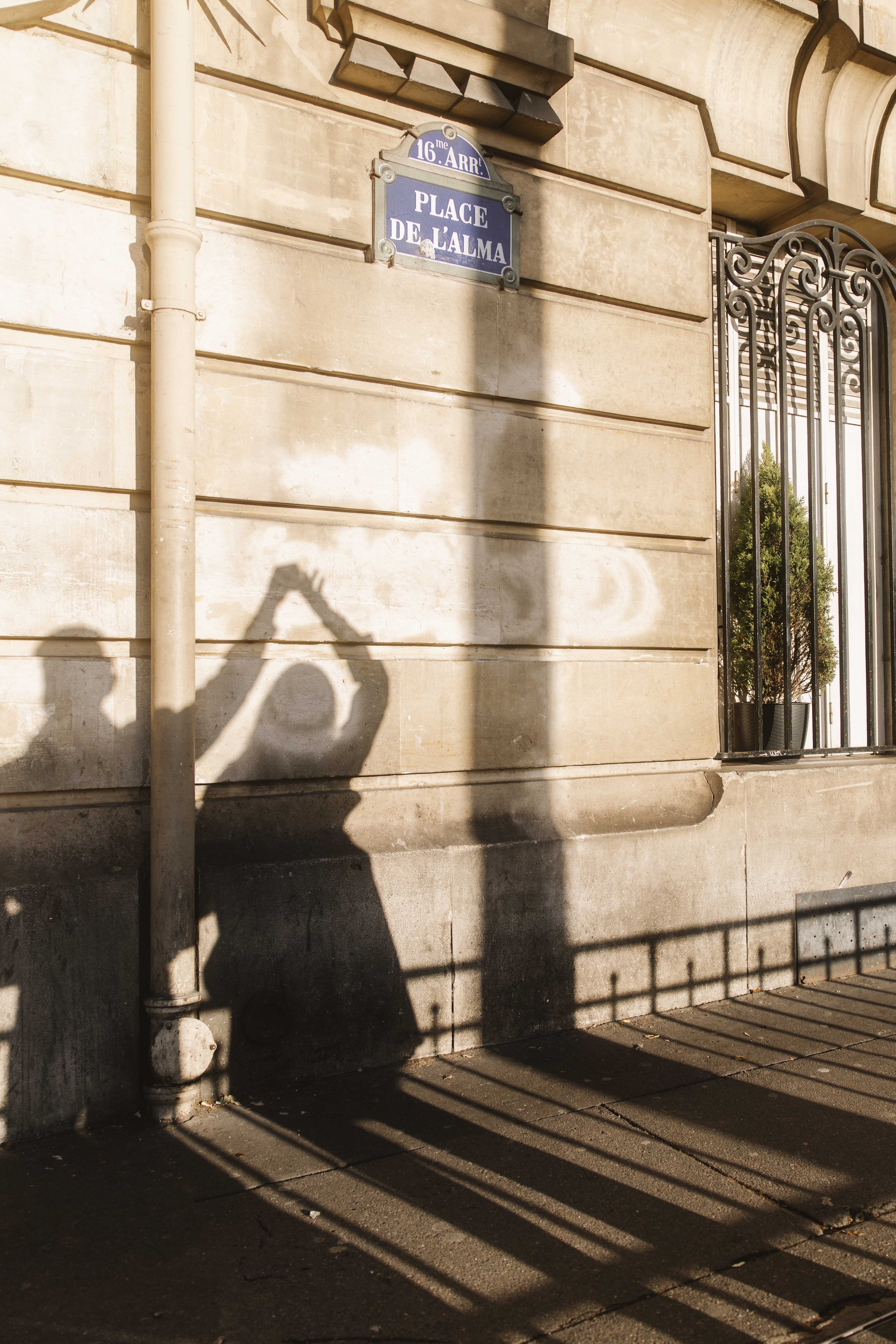 Couples photo dancing shadow  in Paris