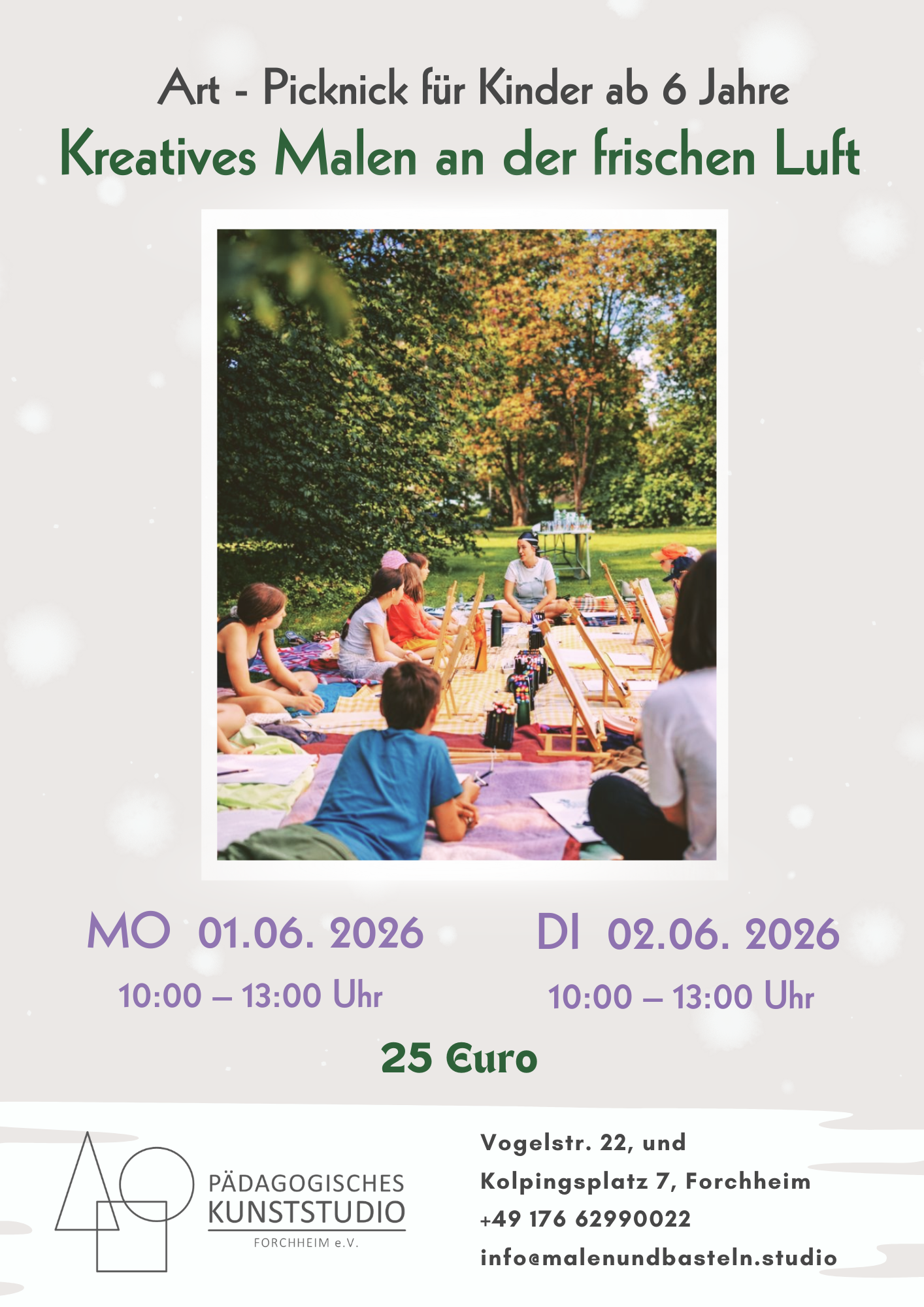 Art-Picknick in der Pfingstferien