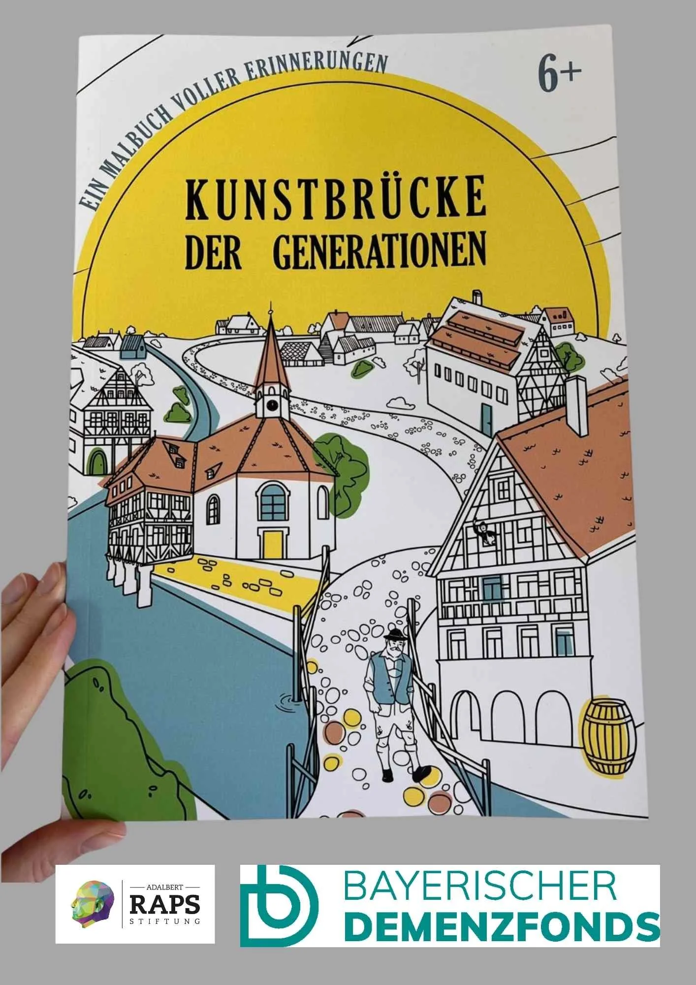 Kunstbrücke der Generationen Malbuch