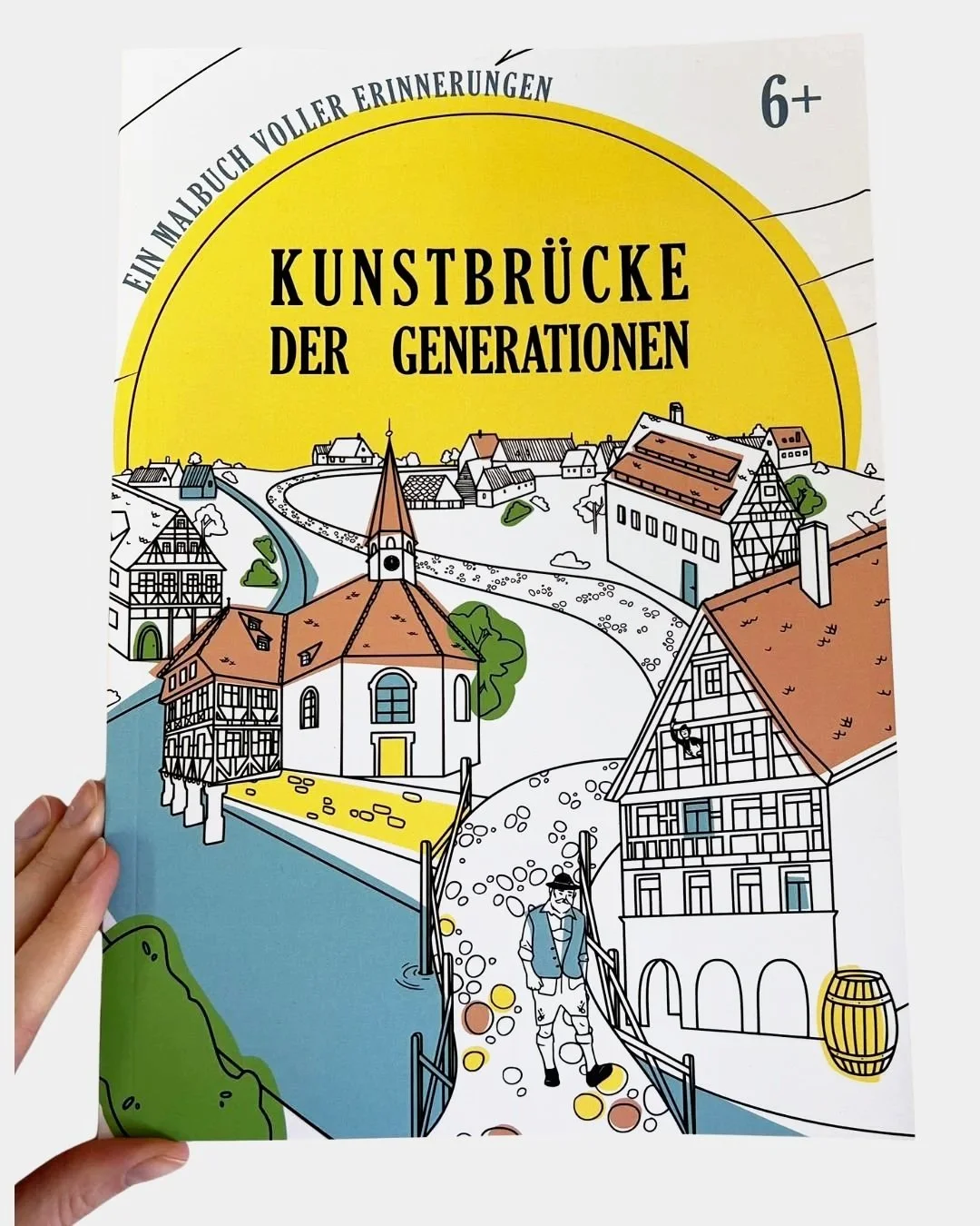 Kunstbrücke der Generationen Malbuch