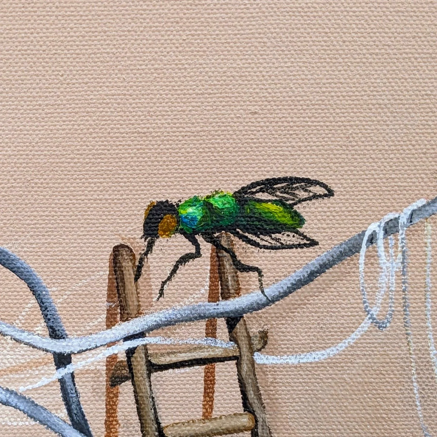 Mihone Forsyth oil painting — His Kitchen