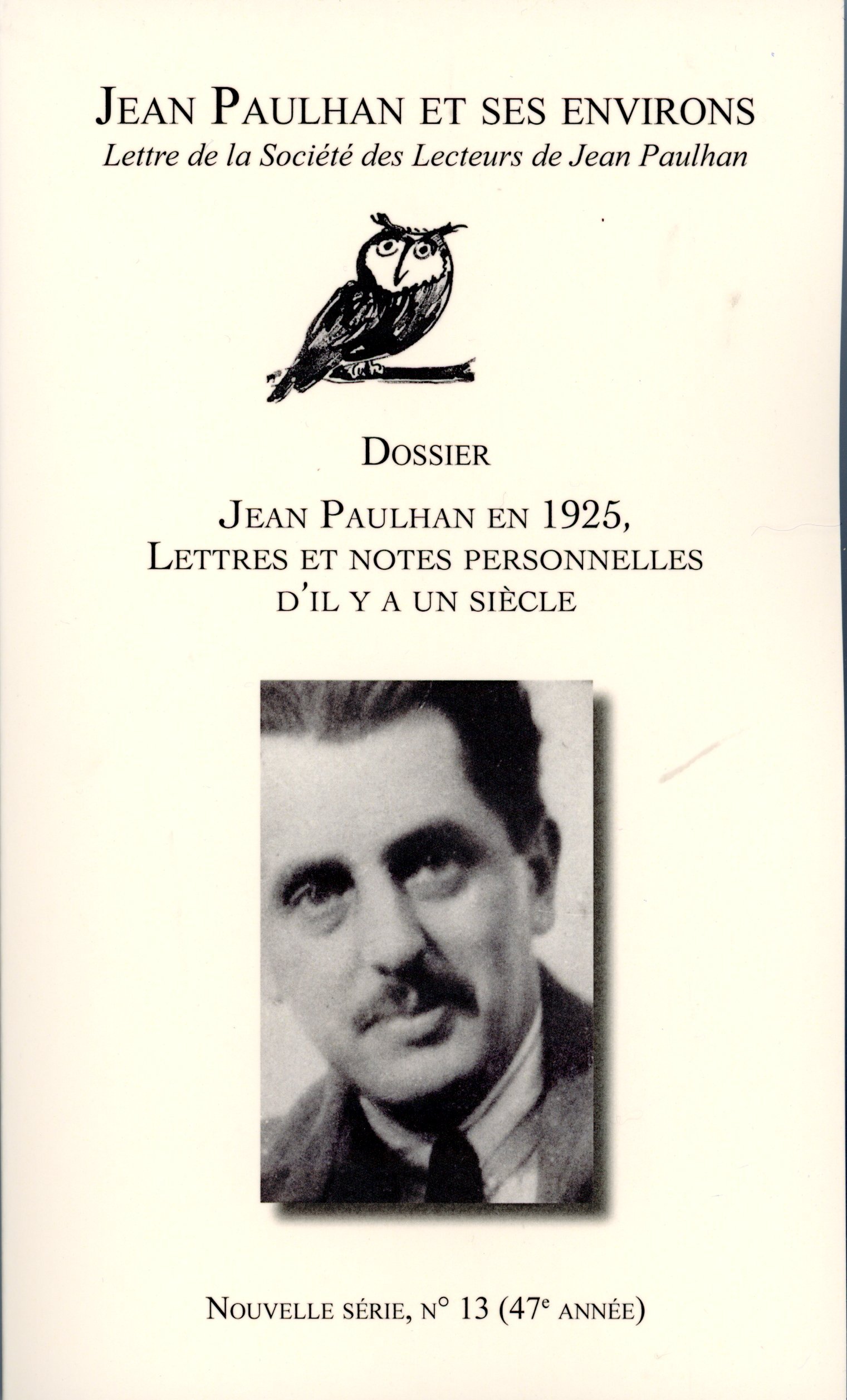 Lettre de la SLJP N°13 | Jean Paulhan et ses environs (2025)