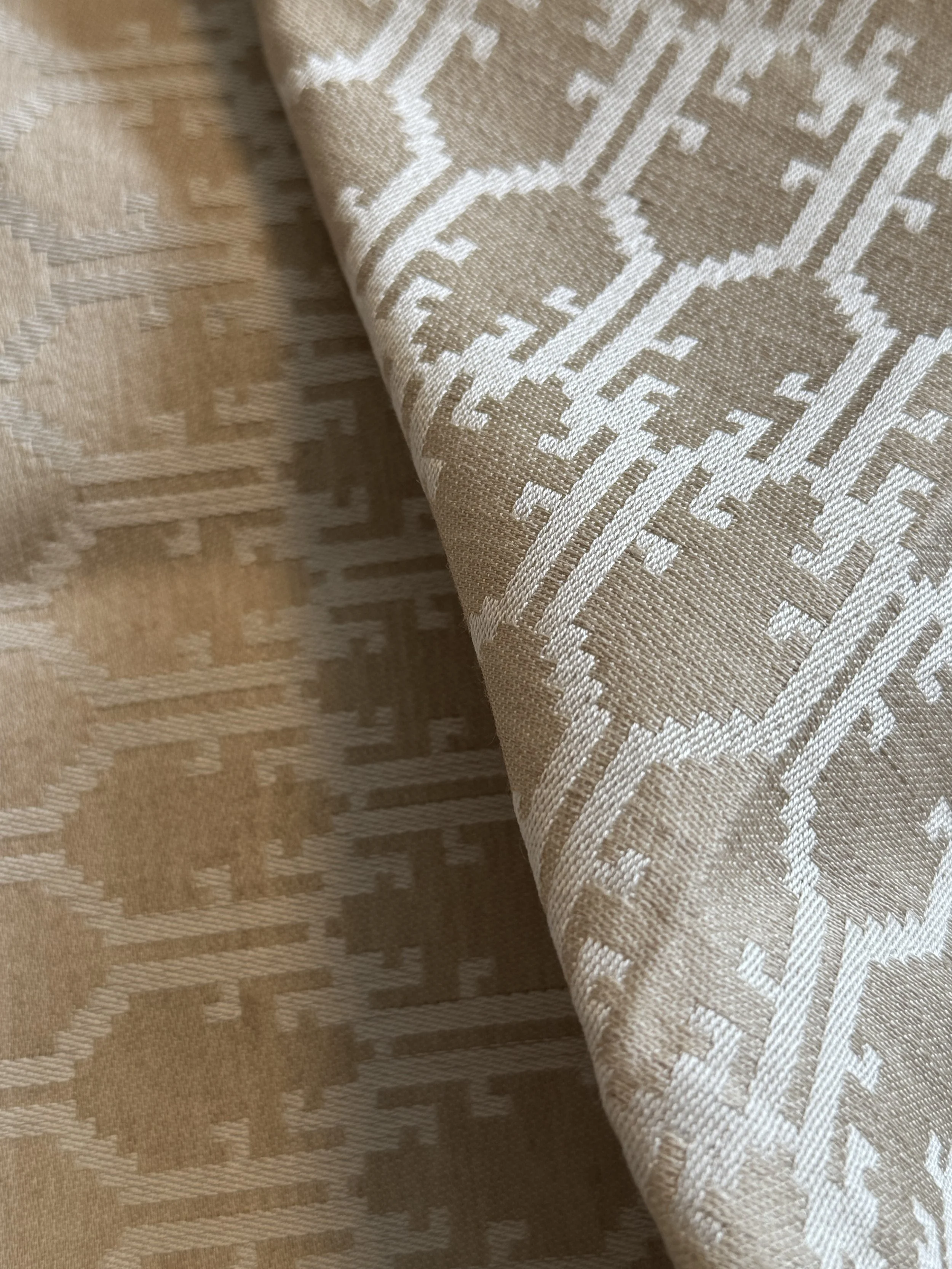 Linen & cotton napkin / tea towel Rattus beige. 