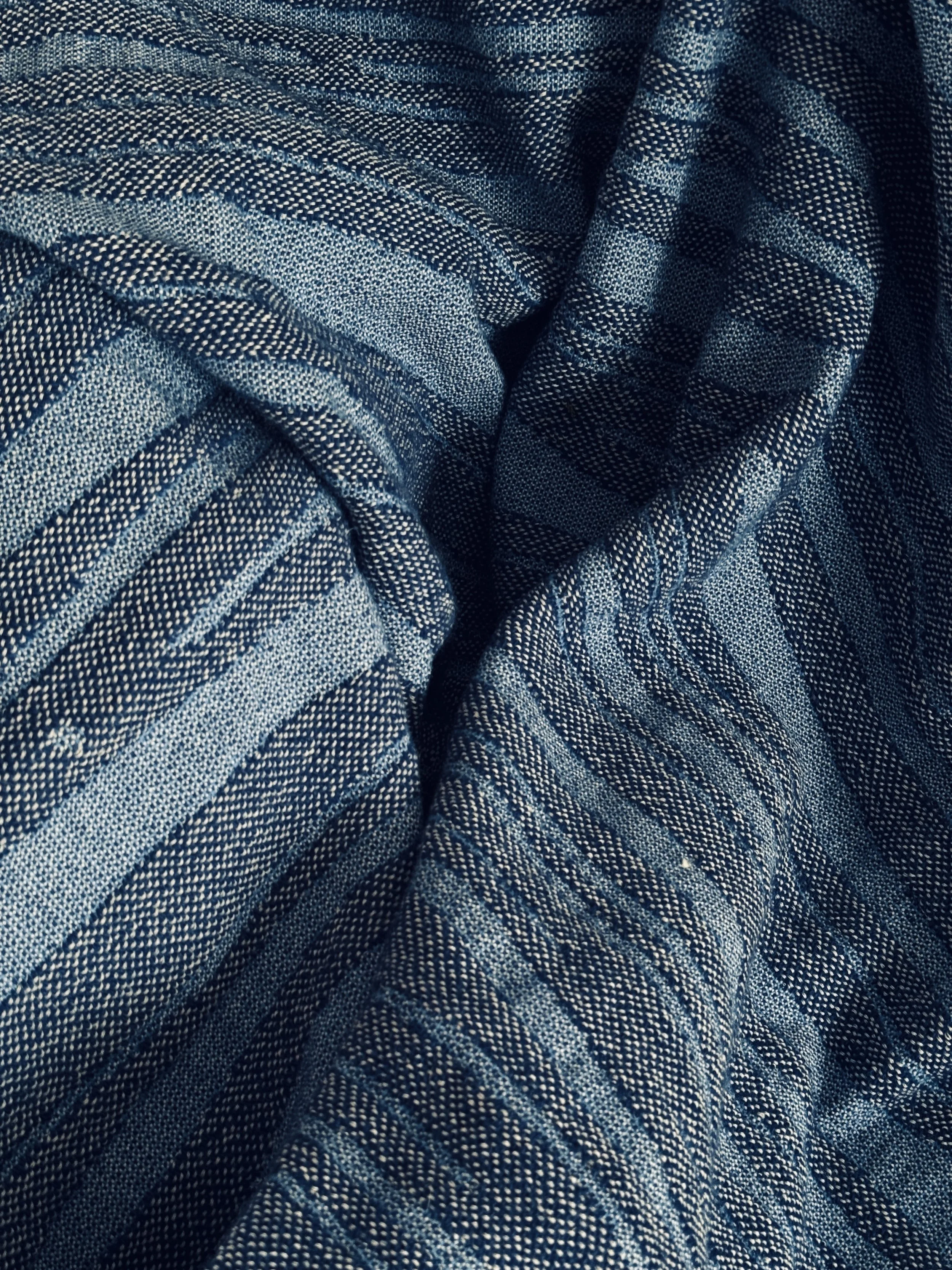 ÆLVA wool blanket blue/blue.