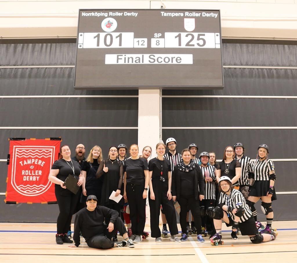 A HUGE thanks to our amazing officials, the tournament wouldn&rsquo;t have been possible without your highly appreciated support and help❤️

#rollerderbyreferee #rollerderby #rollerderbylove #muntrd #flattrackrollerderby #rollerderbylife #bout #rolle