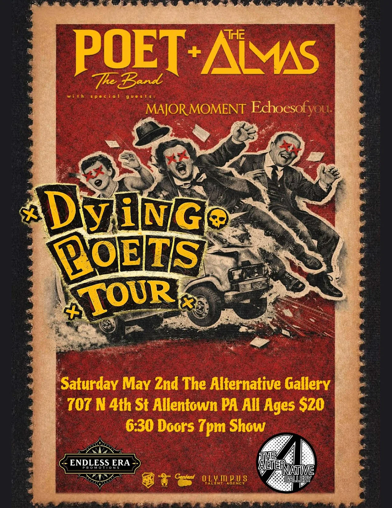 Dying Poets Tour - The Almas // POET The Band // Major Moment