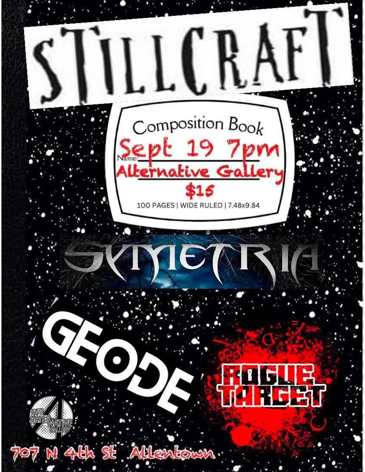 Stillcraft, Symetria, GEODE & Rogue Target
