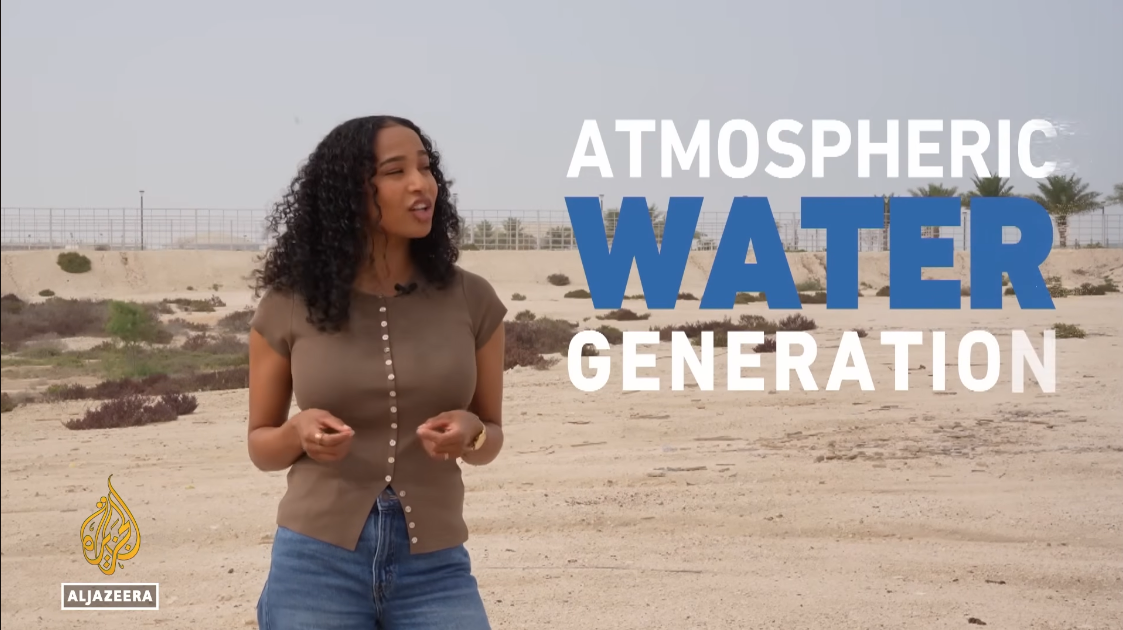 Al Jazeera English Features Tsunami Products’ Atmospheric Water Generation Technology in Qatar