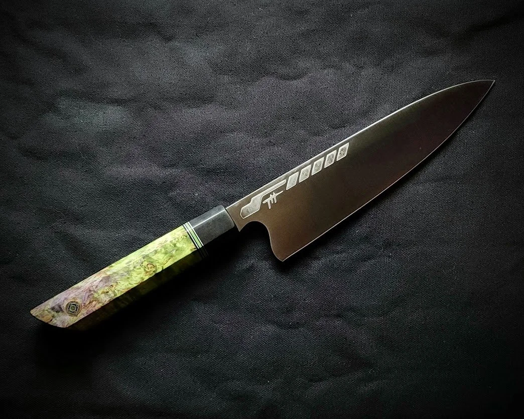 8 Inch Stainless Chef - Green