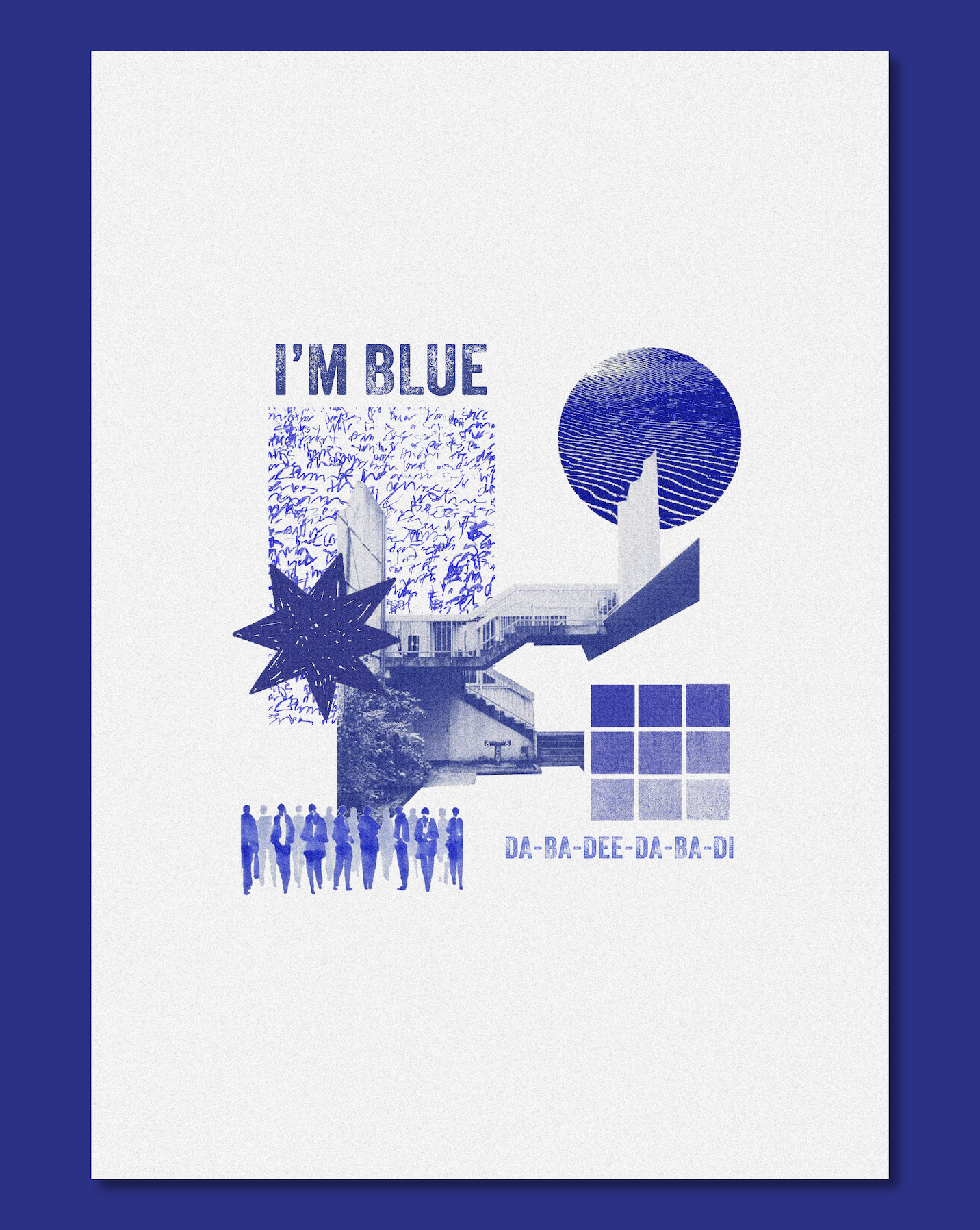 Blue (Da Ba Dee) + Monochrome (blue)