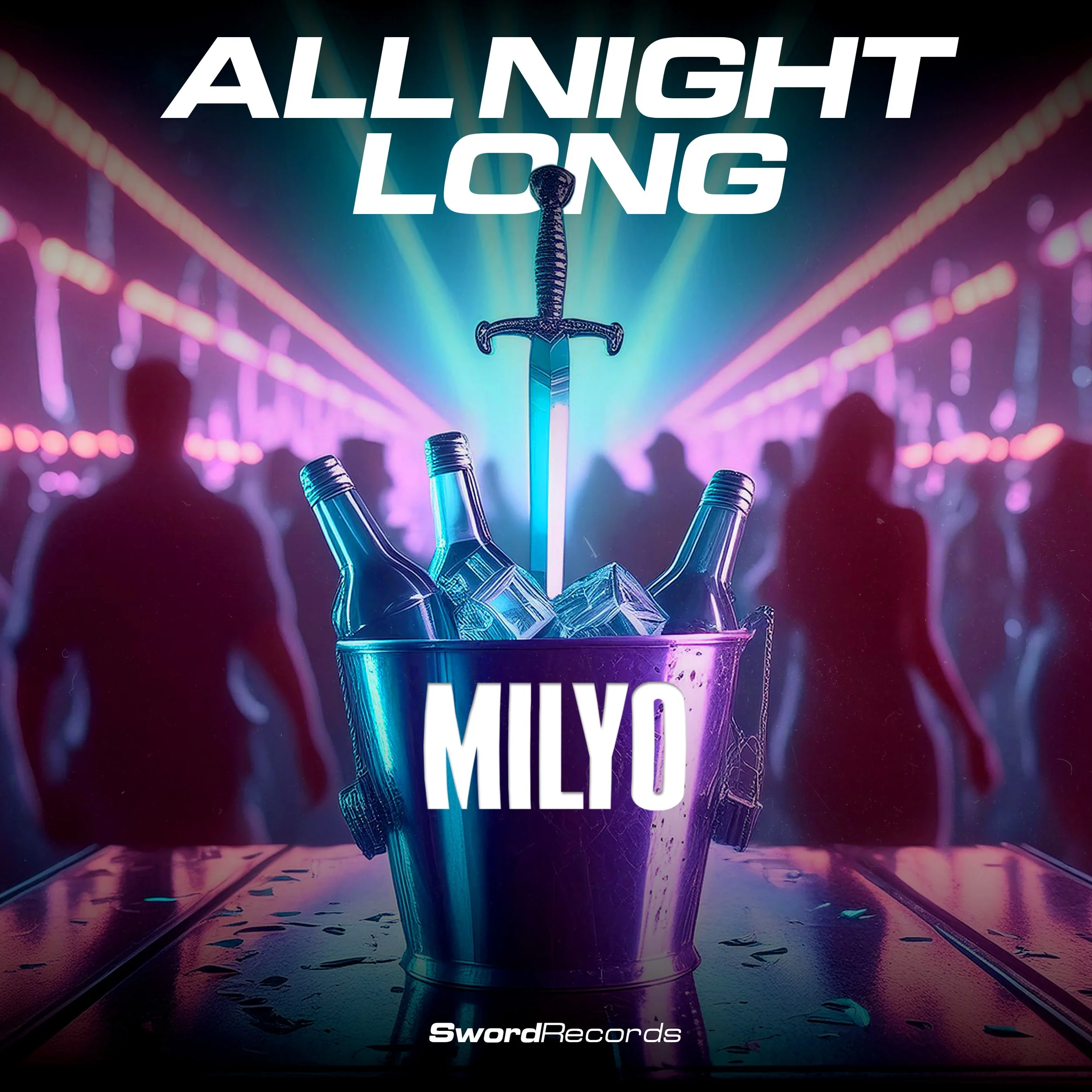 milyo sword records all night long artwork