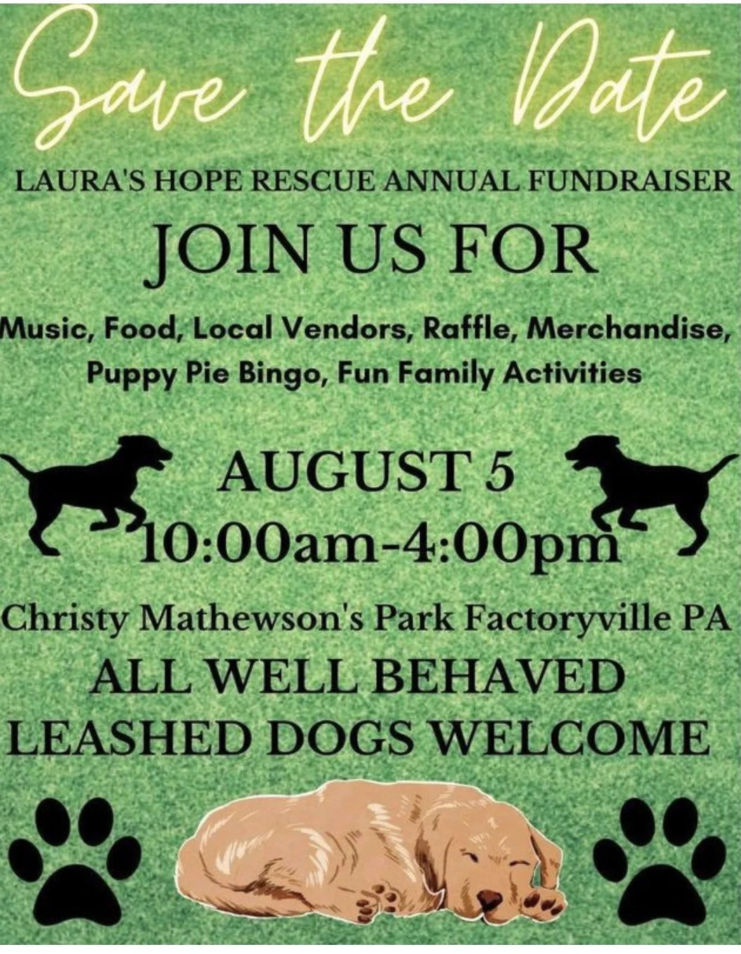 Annual Fundraiser — Laura's Hope Rescue