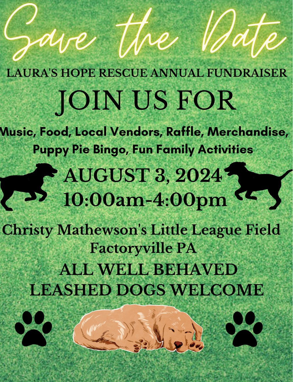 Annual Fundraiser — Laura's Hope Rescue