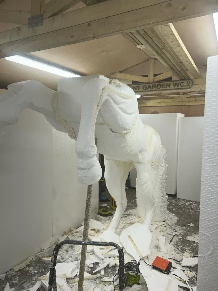  Bespoke Pegasus sculpture taking shape by hand in the Amie Bone studio. 