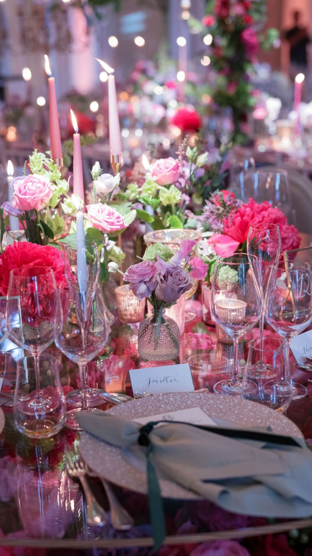 Pink, Red and Lilac Floral Displays