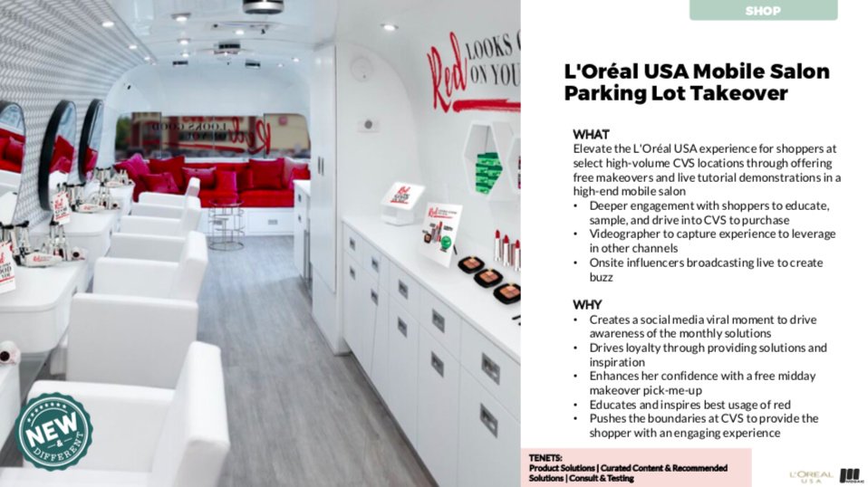 Experiential salon parking lot takeover