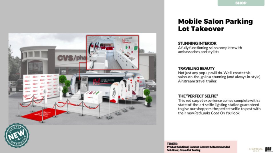 Experiential salon parking lot takeover