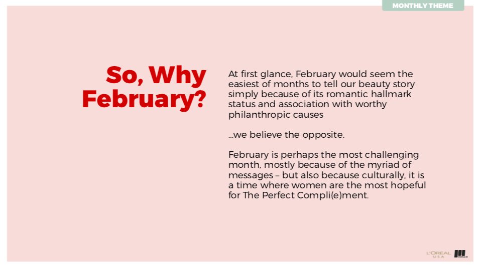 February's program theme explanation
