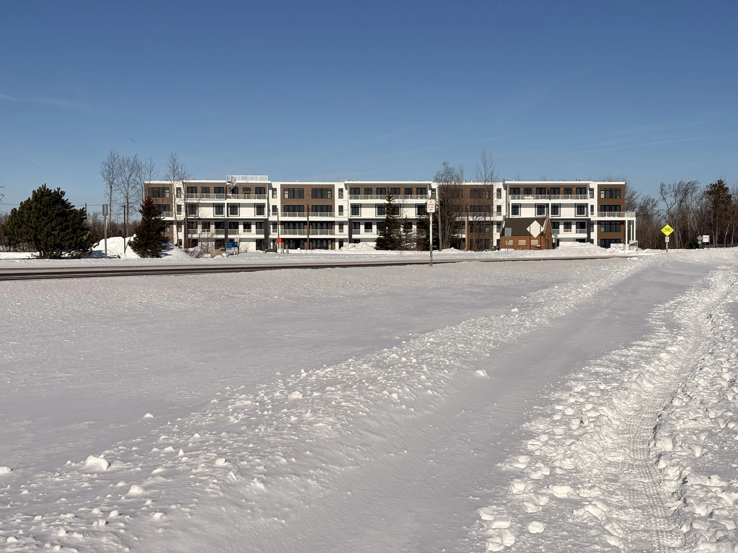 View from the city bike path