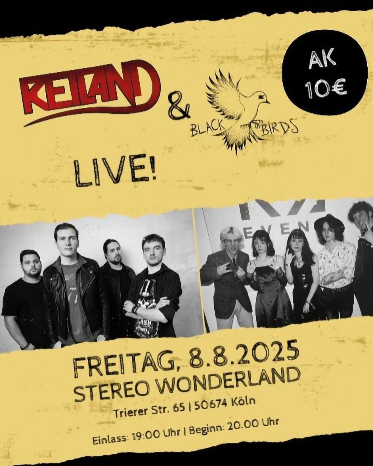 #k&ouml;ln We&lsquo;ll be back on 08.08.2025 @stereo_wonderland_koeln where this journey started 2 years ago. This time with the fabulous @blackbirds_band_ 

Save the Date! 🔥🔥🔥

#livenloud #cologne #colognenightlife #hardrock #liveinconcert #rockn