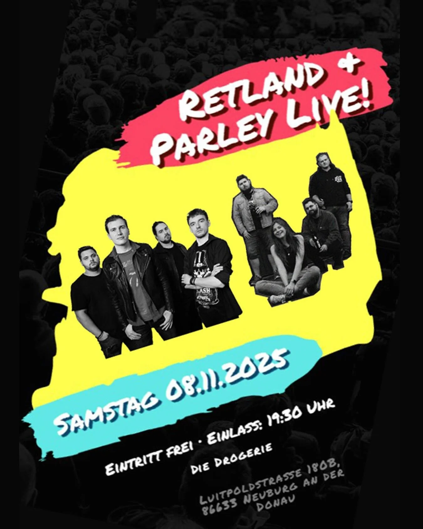 Let&lsquo;s rock one more time this year with @parley_band 

@die_drogerie 
Luitpoldstra&szlig;e 180 B
86633 Neuburg an der Donau
Einlass: 19:30 Uhr; Beginn: 20:30 Uhr

See ya! 🔥🔥🔥

#neuburgdonau #livenloud #liveinconcert #hardnheavy #rocknroll #b