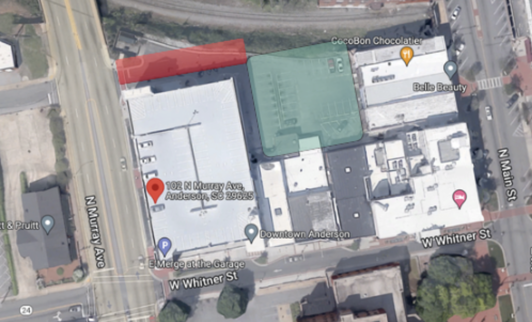 Parking Lot Near West Whitner Garage Closed This Week